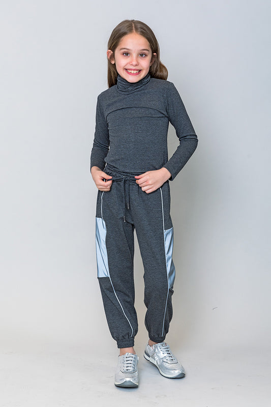 InCity Kids Kız Çocuk Reflektörlü Jogger Eşofman Altı