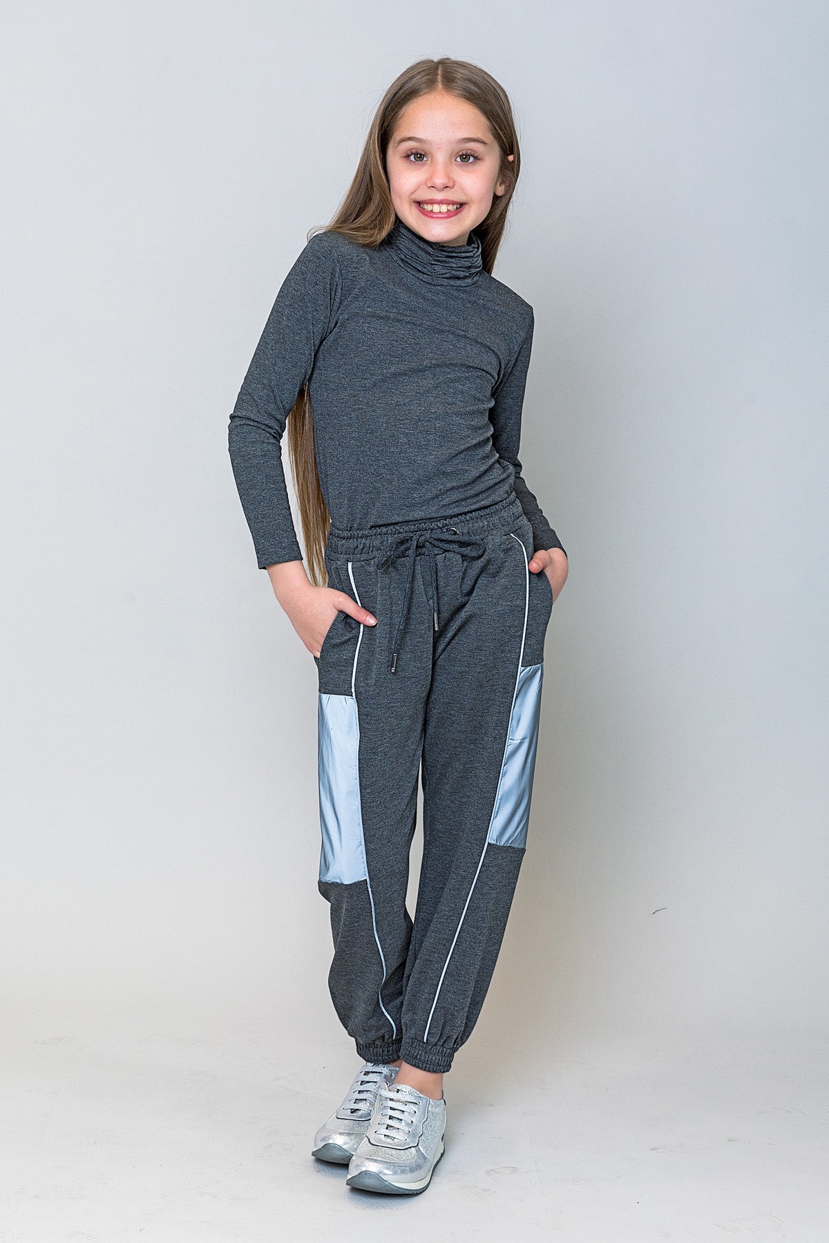InCity Kids Kız Çocuk Reflektörlü Jogger Eşofman Altı