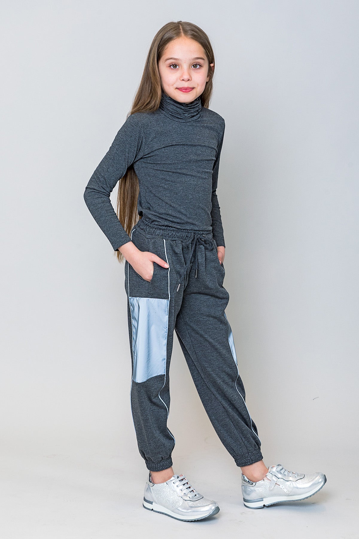 InCity Kids Kız Çocuk Reflektörlü Jogger Eşofman Altı