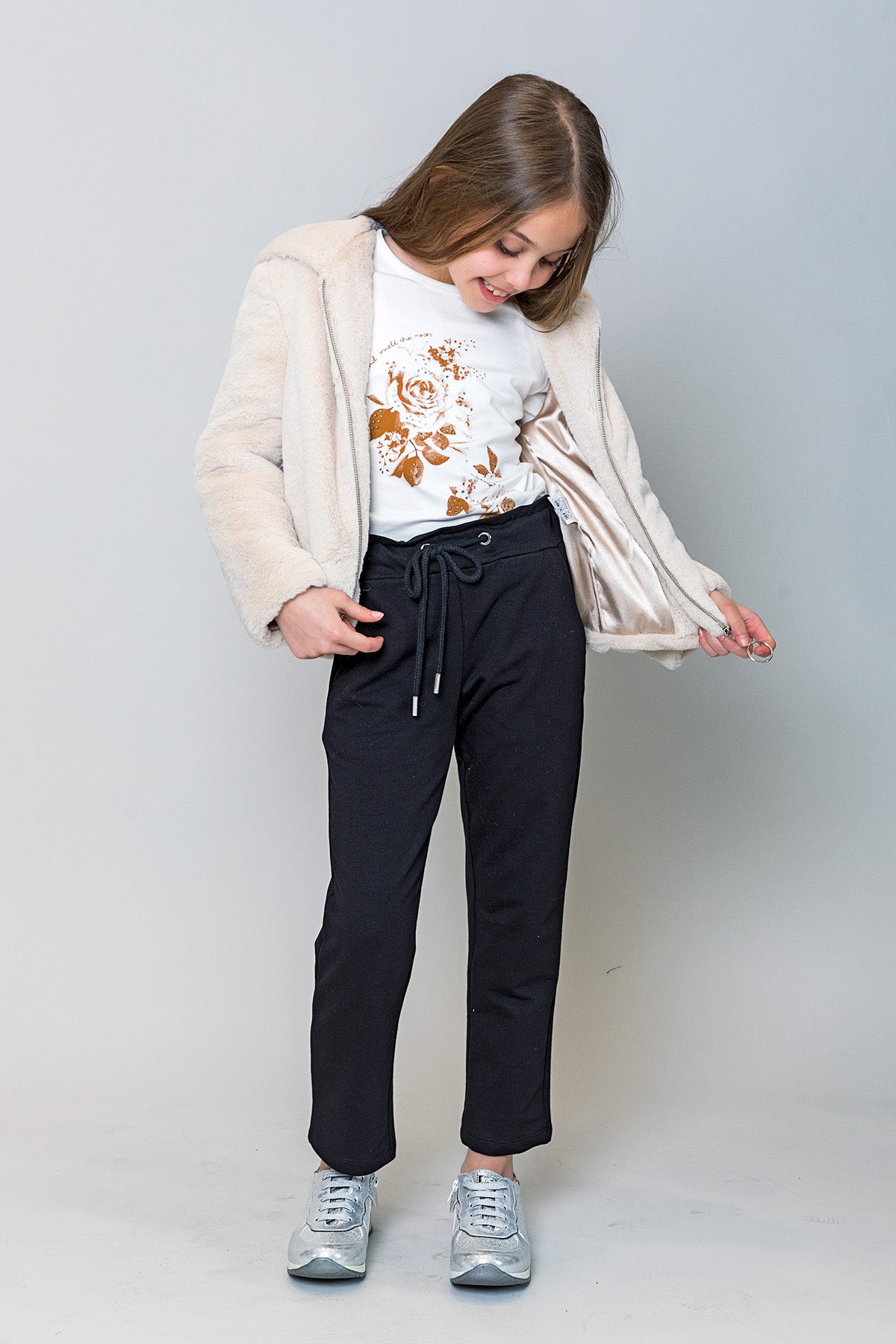 InCity Kids Kız Çocuk Düz Paça Eşofman Altı