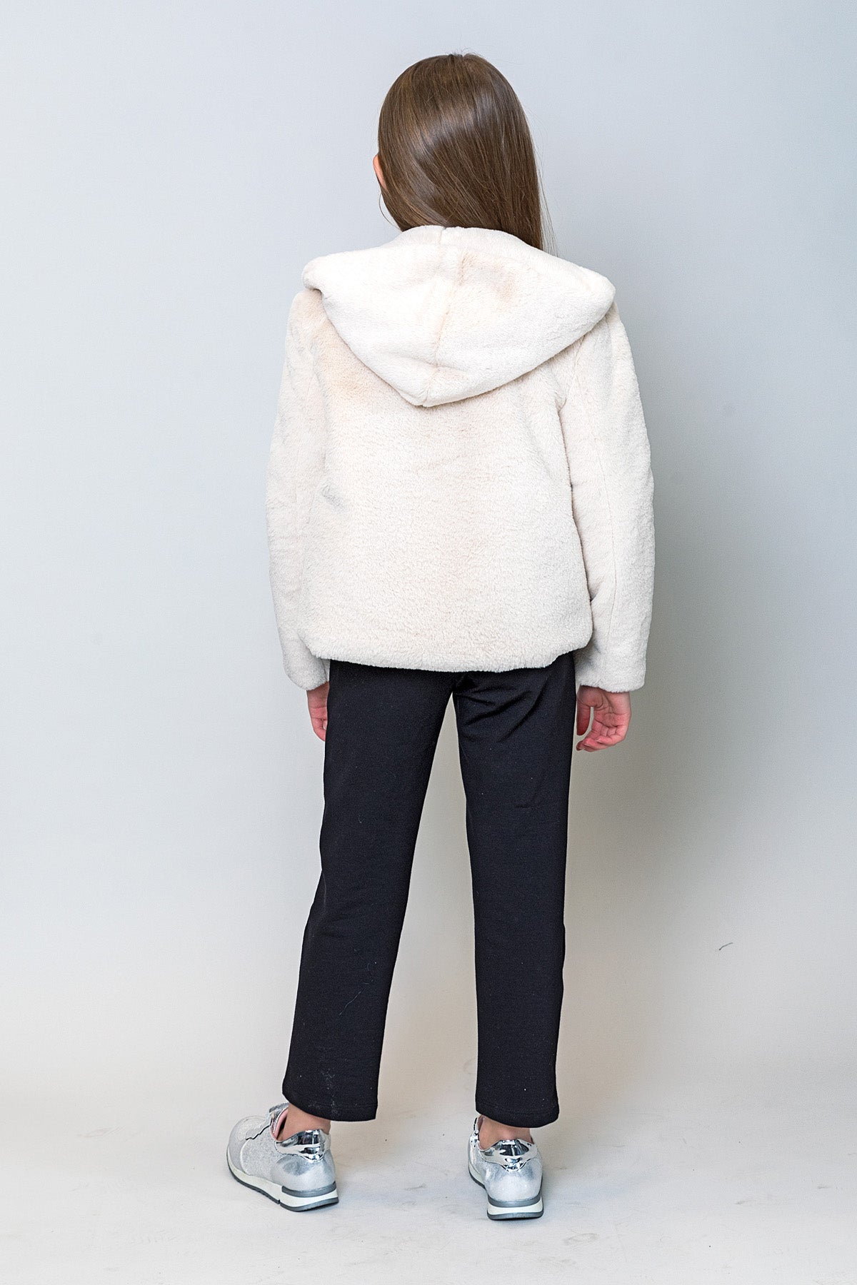 InCity Kids Kız Çocuk Yumuşacık Dokulu Peluş Mont