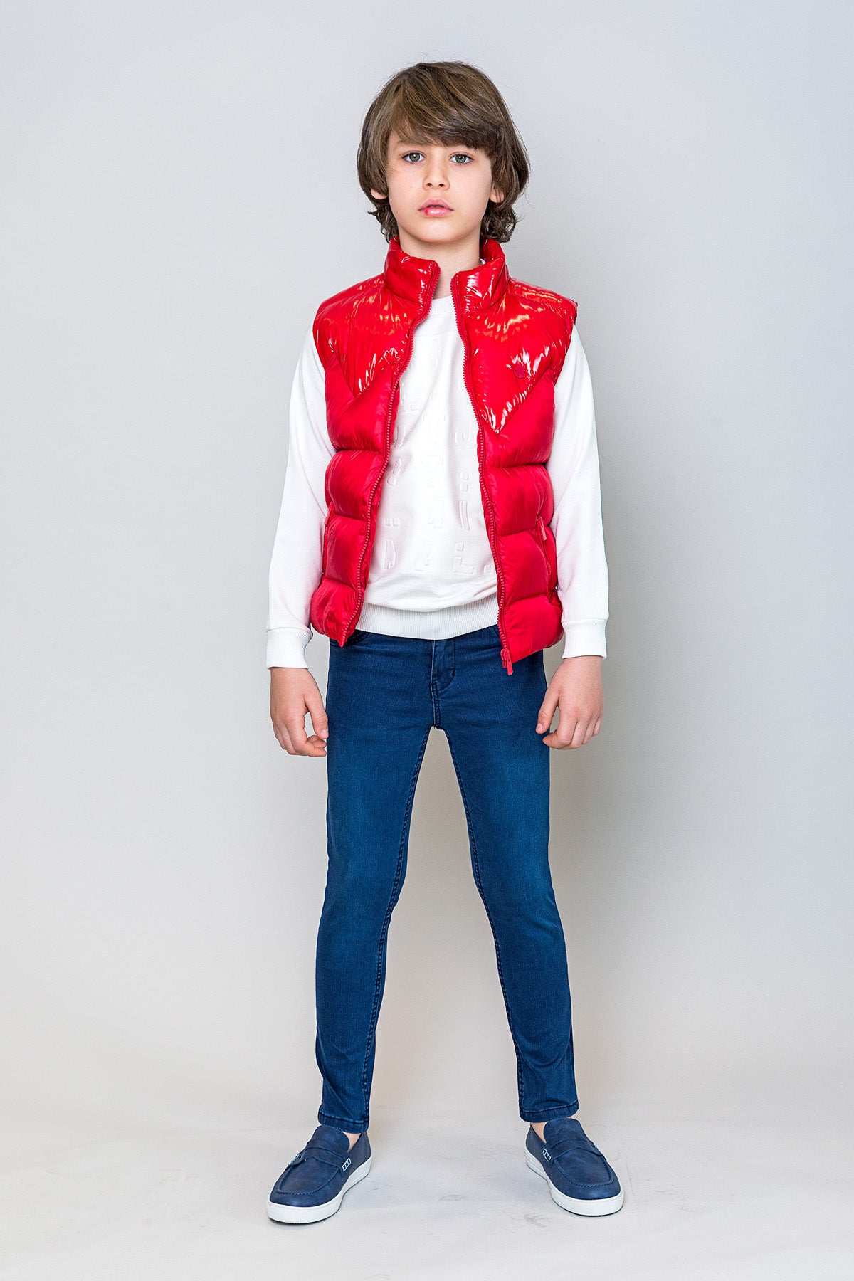 InCity Kids Erkek Çocuk Parlak Kumaş Detaylı Şişme Yelek