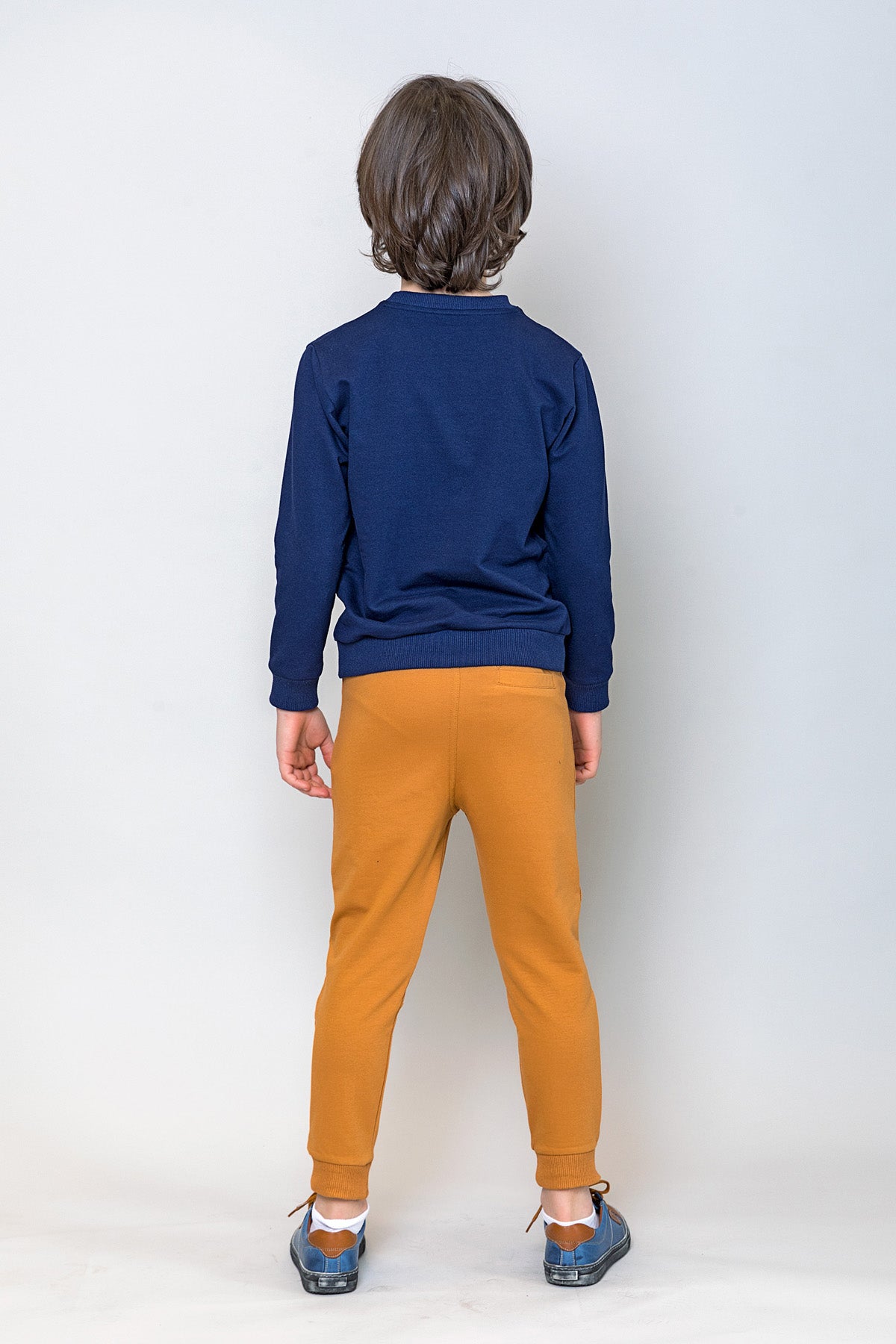 InCity Kids Erkek Çocuk Gülen Pizza Dilim Nakışlı Sweatshirt