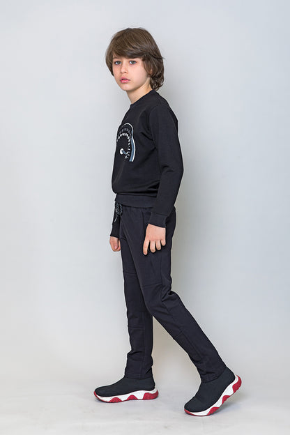 InCity Kids Erkek Çocuk Hız Göstergesi Baskılı Sweatshirt