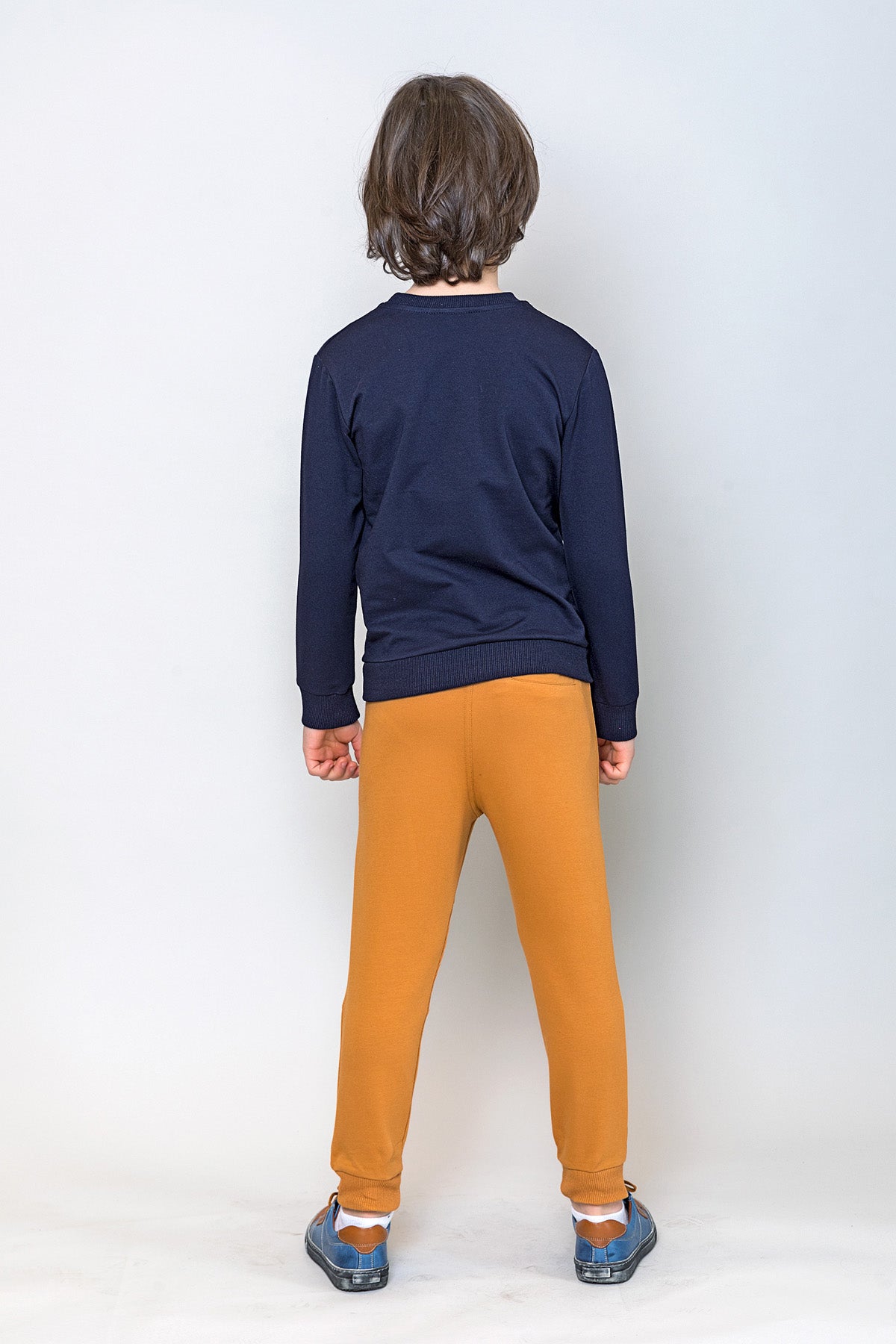 InCity Kids Erkek Çocuk Peluş Kuzey Amerika Haritası Detaylı Sweatshirt