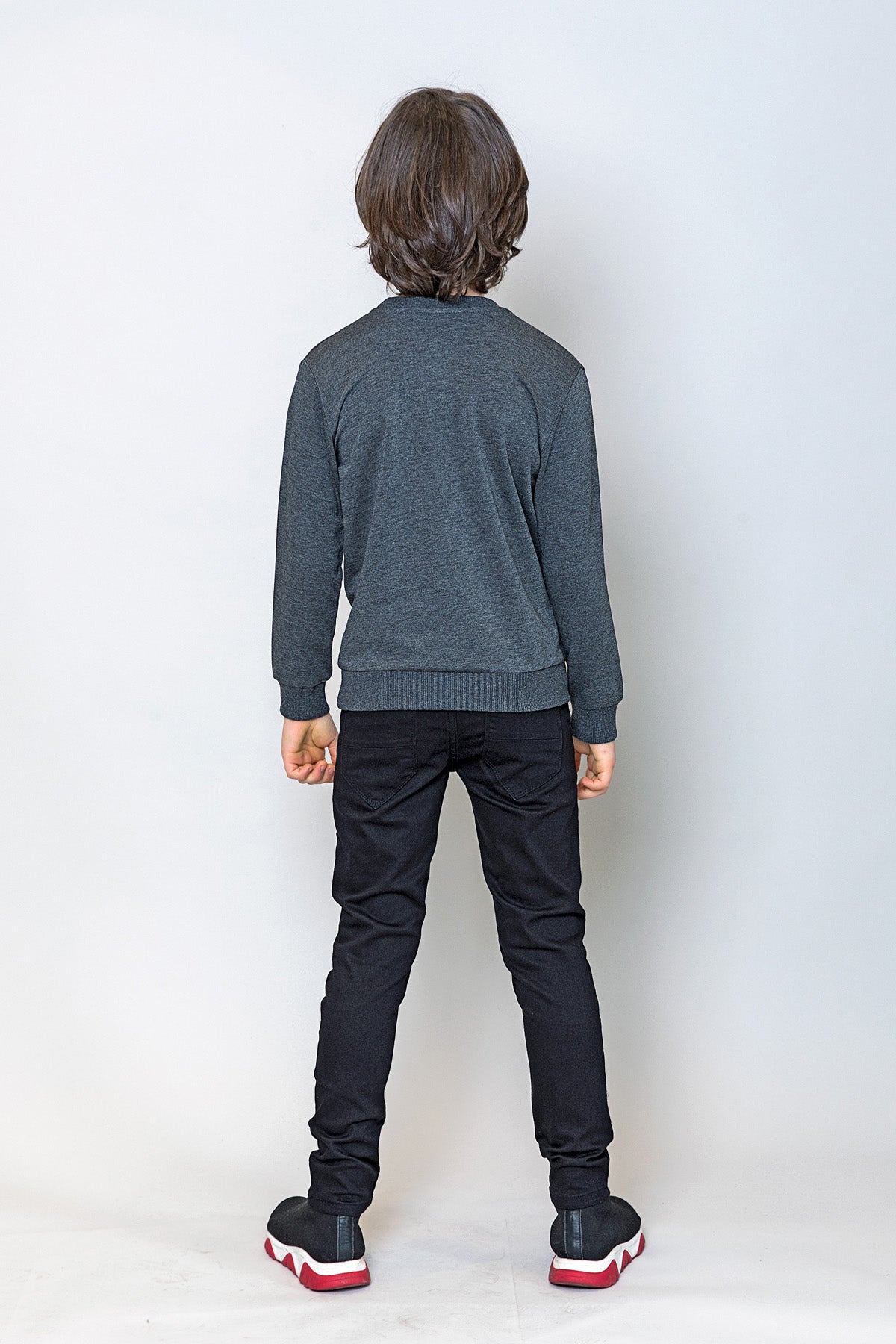 InCity Kids Erkek Çocuk Harf Nakışlı Sweatshirt