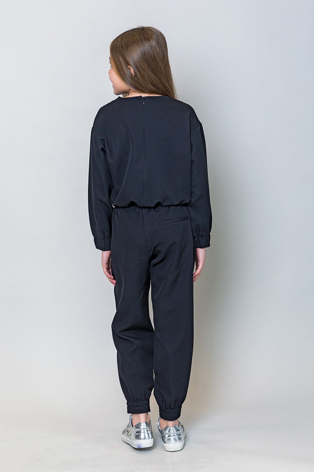 InCity Kids Kız Çocuk Uzun Kollu Amore Pul Detaylı Bluz