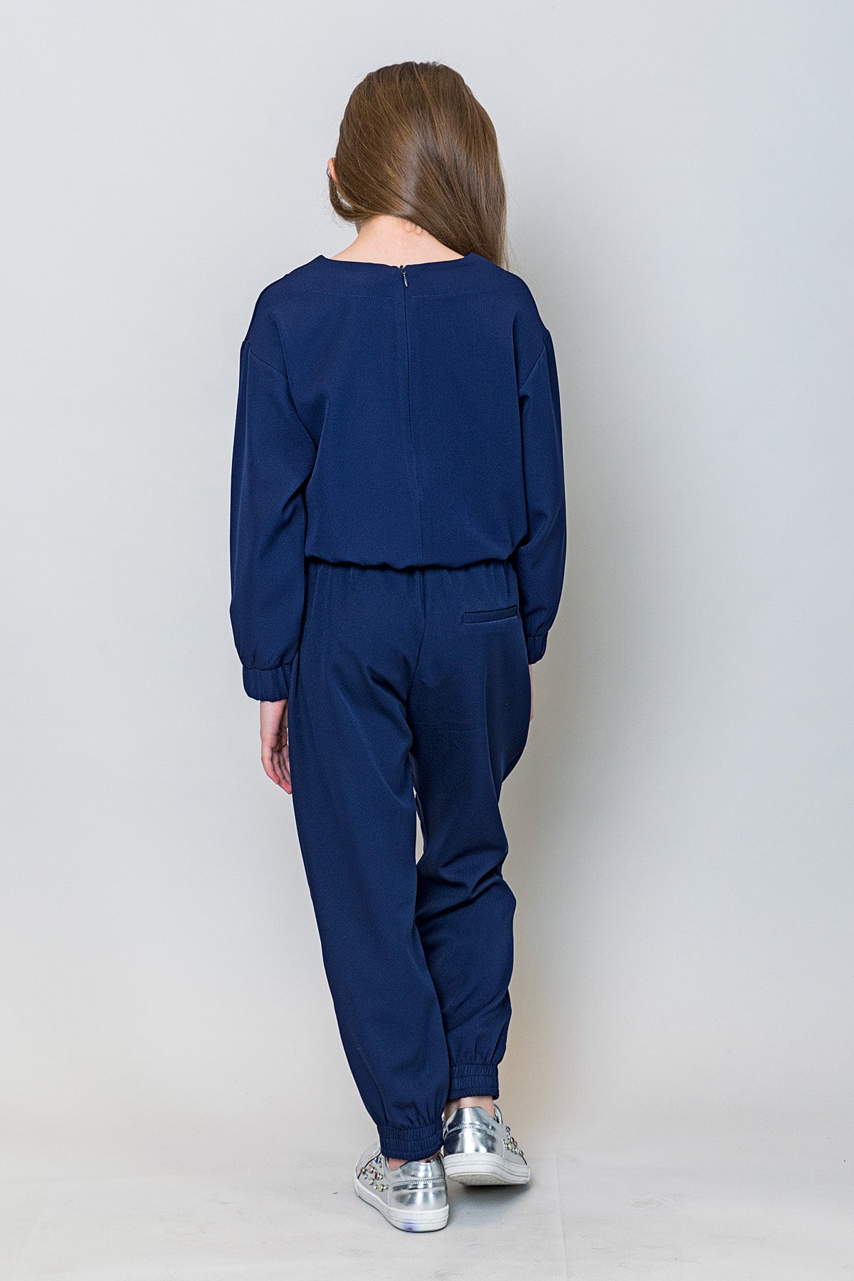 InCity Kids Kız Çocuk Uzun Kollu Amore Pul Detaylı Bluz