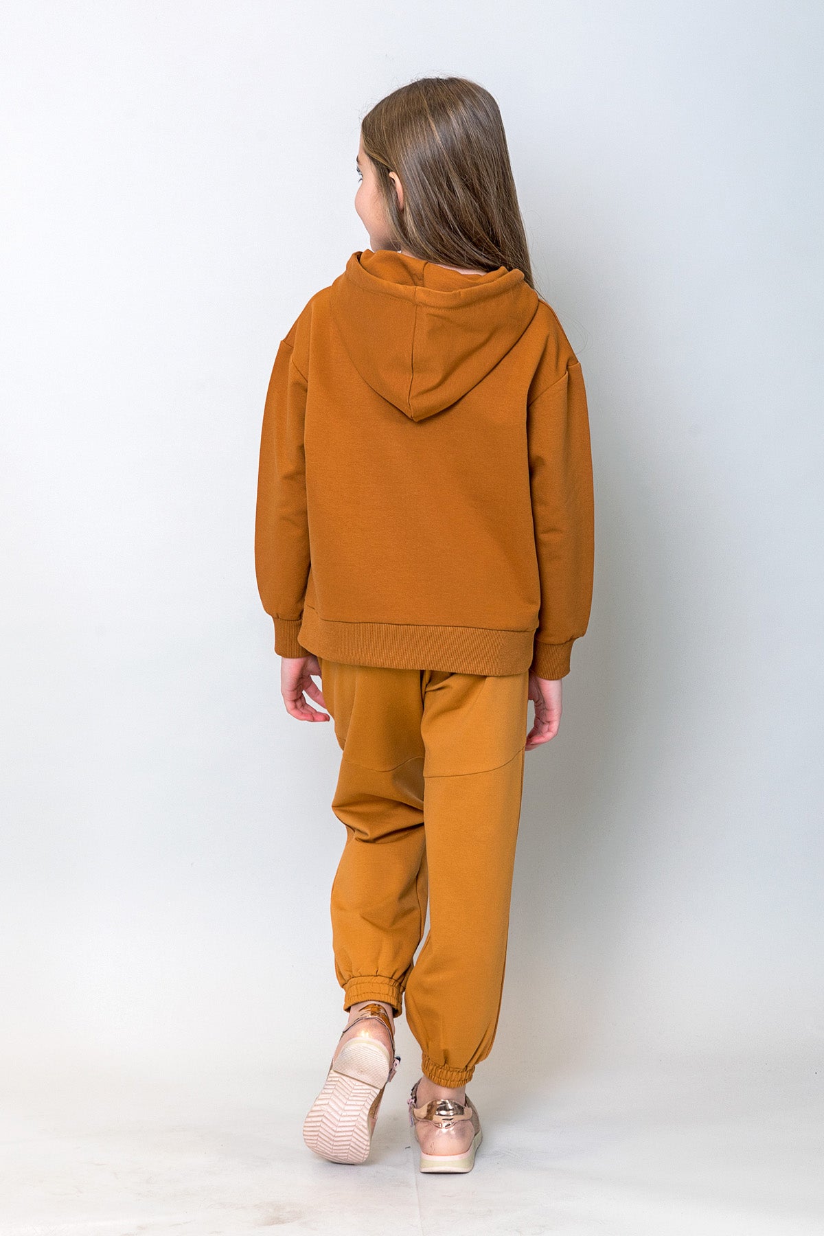 InCity Kids Kız Çocuk Kapüşonlu Puantiyeli Sweatshirt