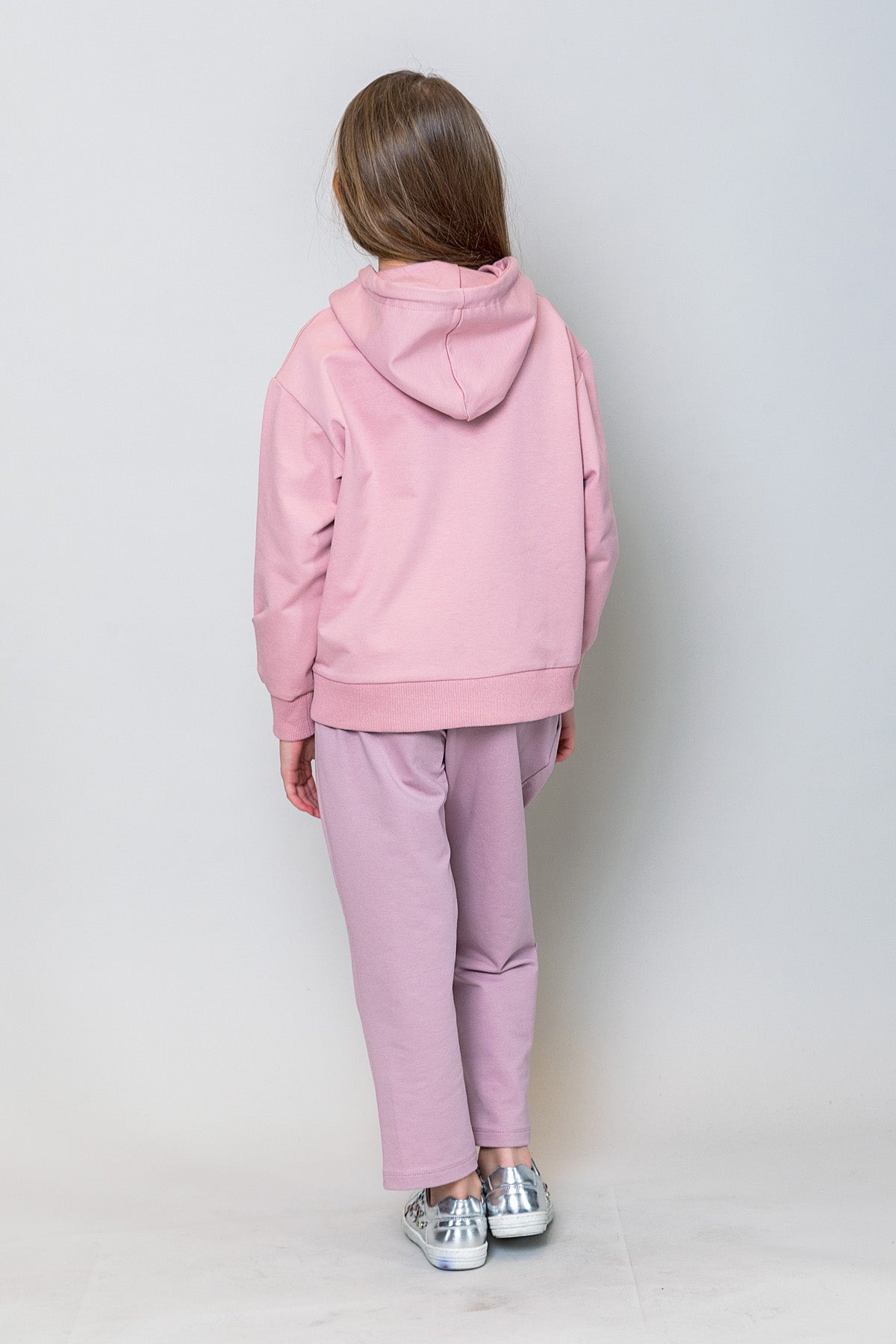 InCity Kids Kız Çocuk Kapüşonlu Puantiyeli Sweatshirt