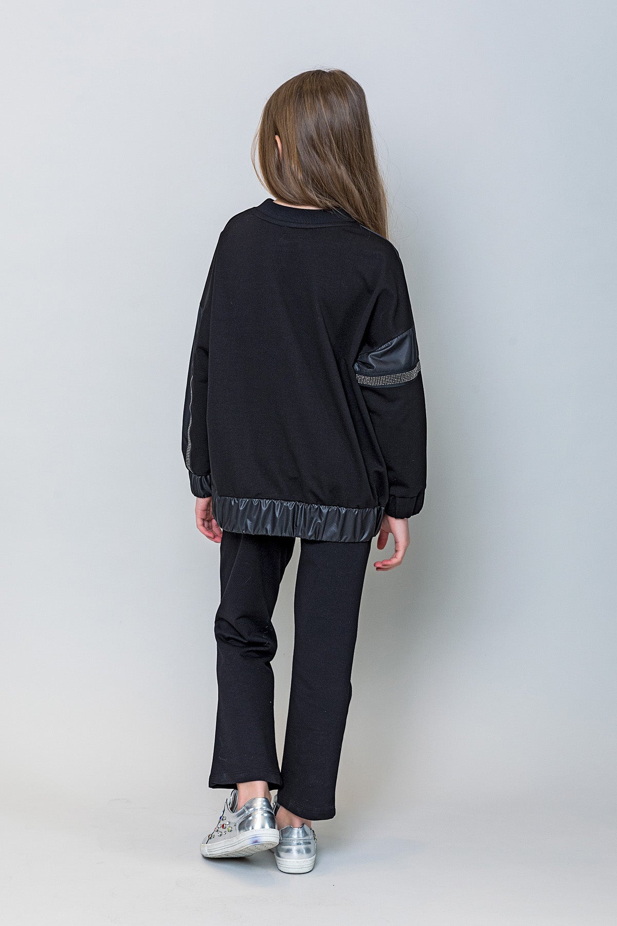 InCity Kids Kız Çocuk Taş Detaylı Sweatshirt