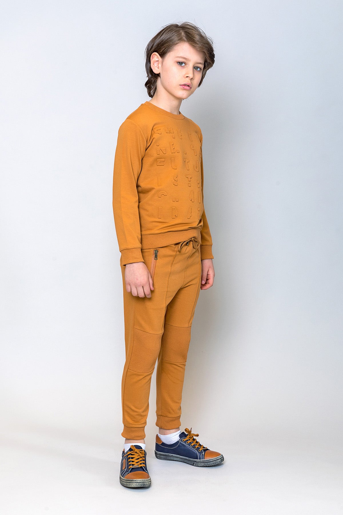 InCity Kids Erkek Çocuk Harf Nakışlı Sweatshirt