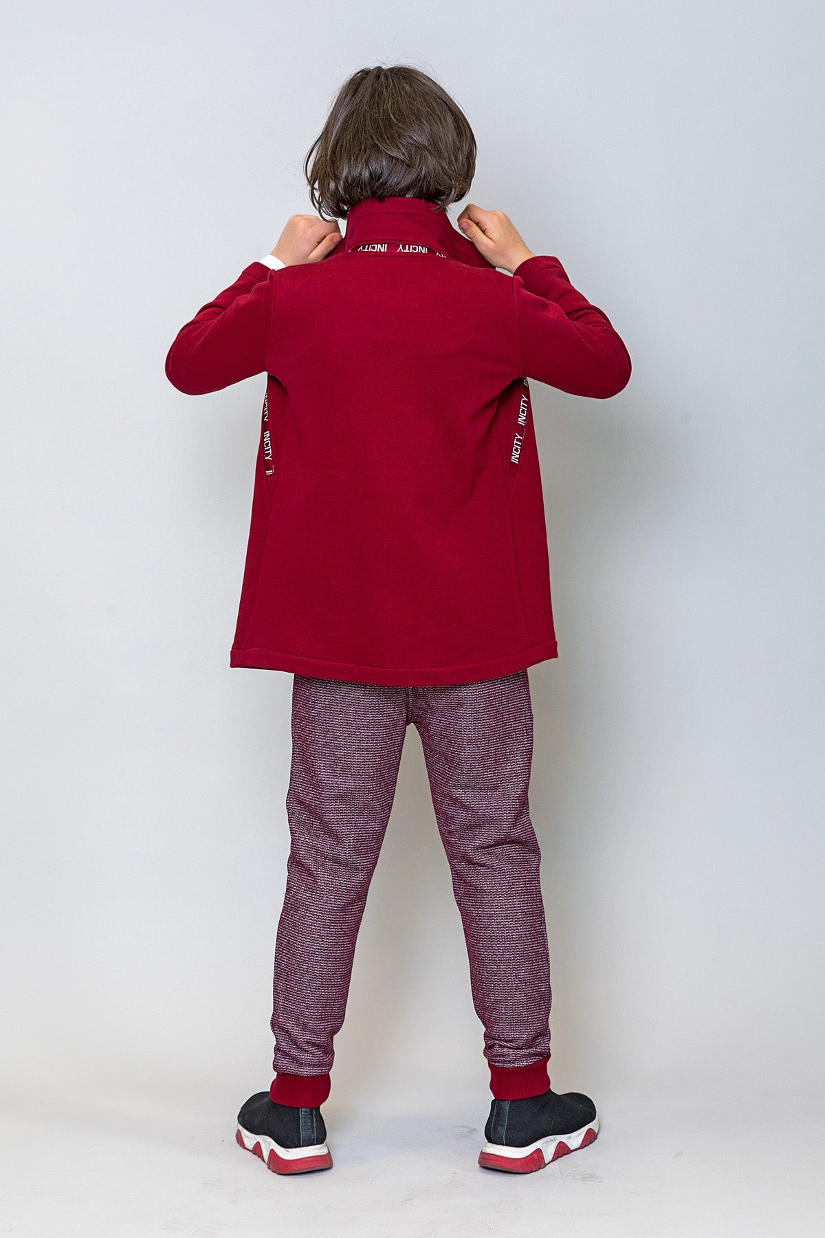 InCity Kids Erkek Çocuk InCity Şerit Detaylı Önü Açık Ceket