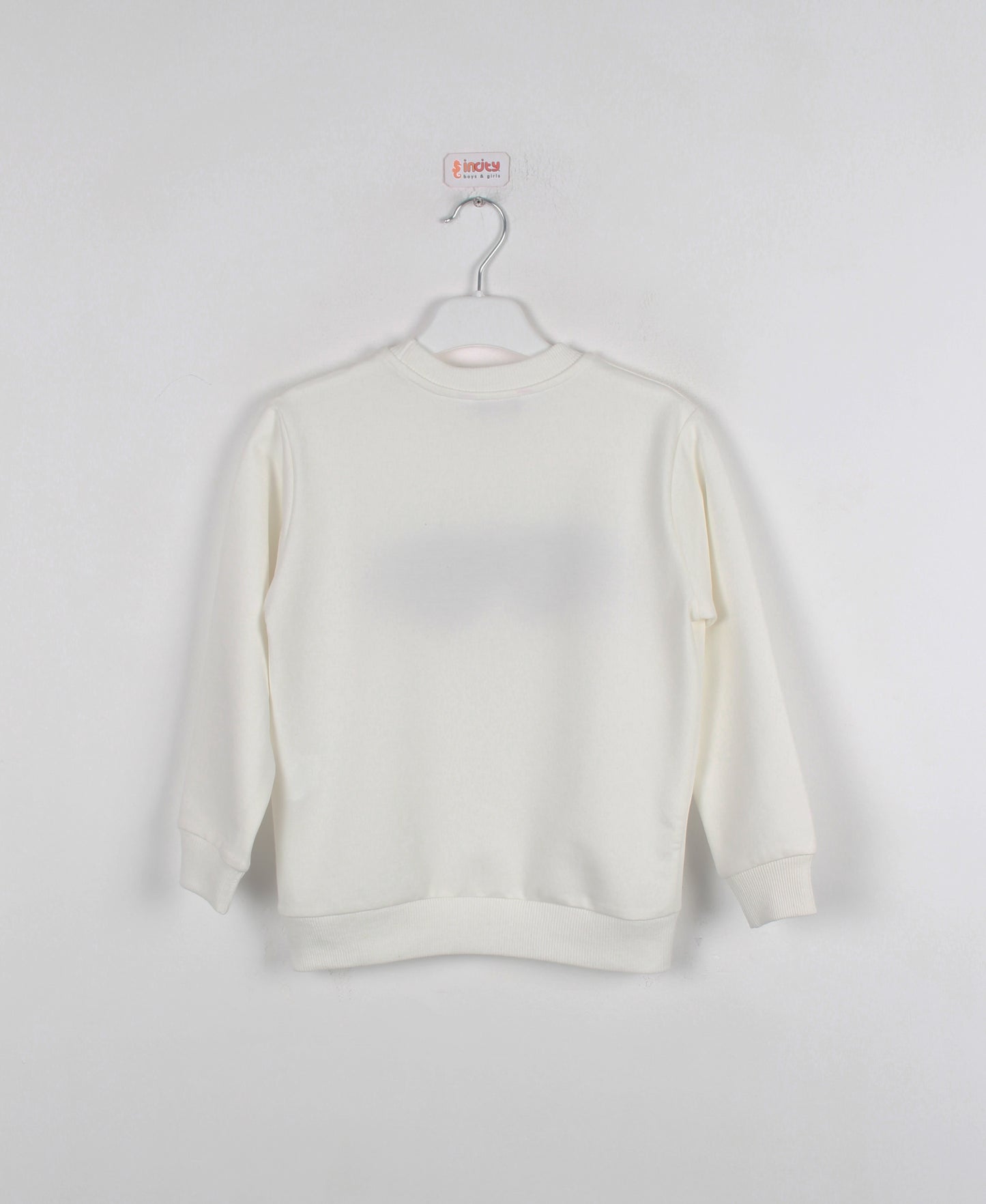 InCity Kids Erkek Çocuk Gözlük Nakışlı Detaylı Ekru Sweatshirt