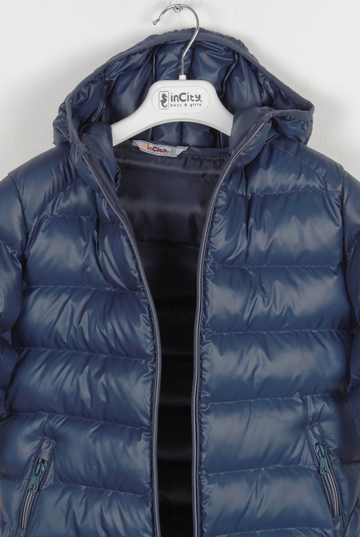 InCity Kids Erkek Çocuk Kapüşonlu Bomber Şişme Mont