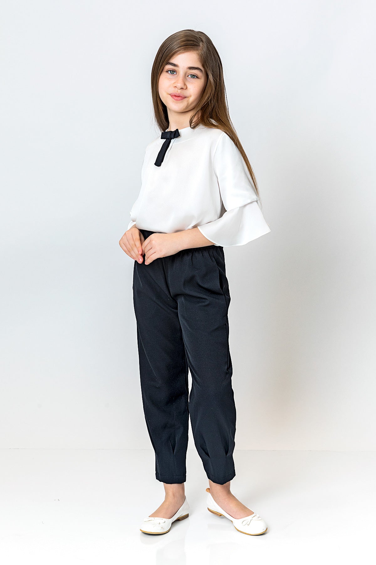 InCity Kids Kız Çocuk Paçası Pensli Jogger Pantolon