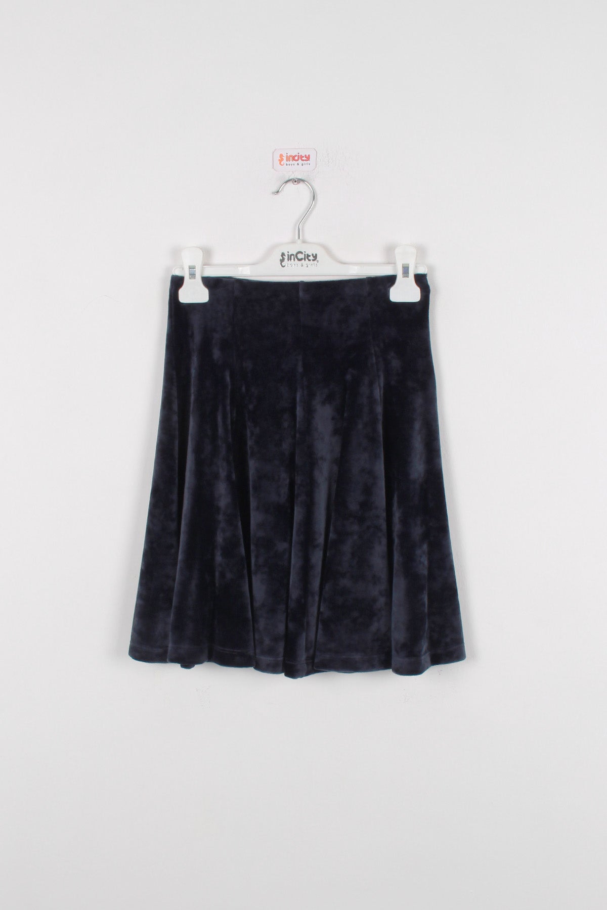 InCity Kids Kız Çocuk Volanlı Kadife Etek