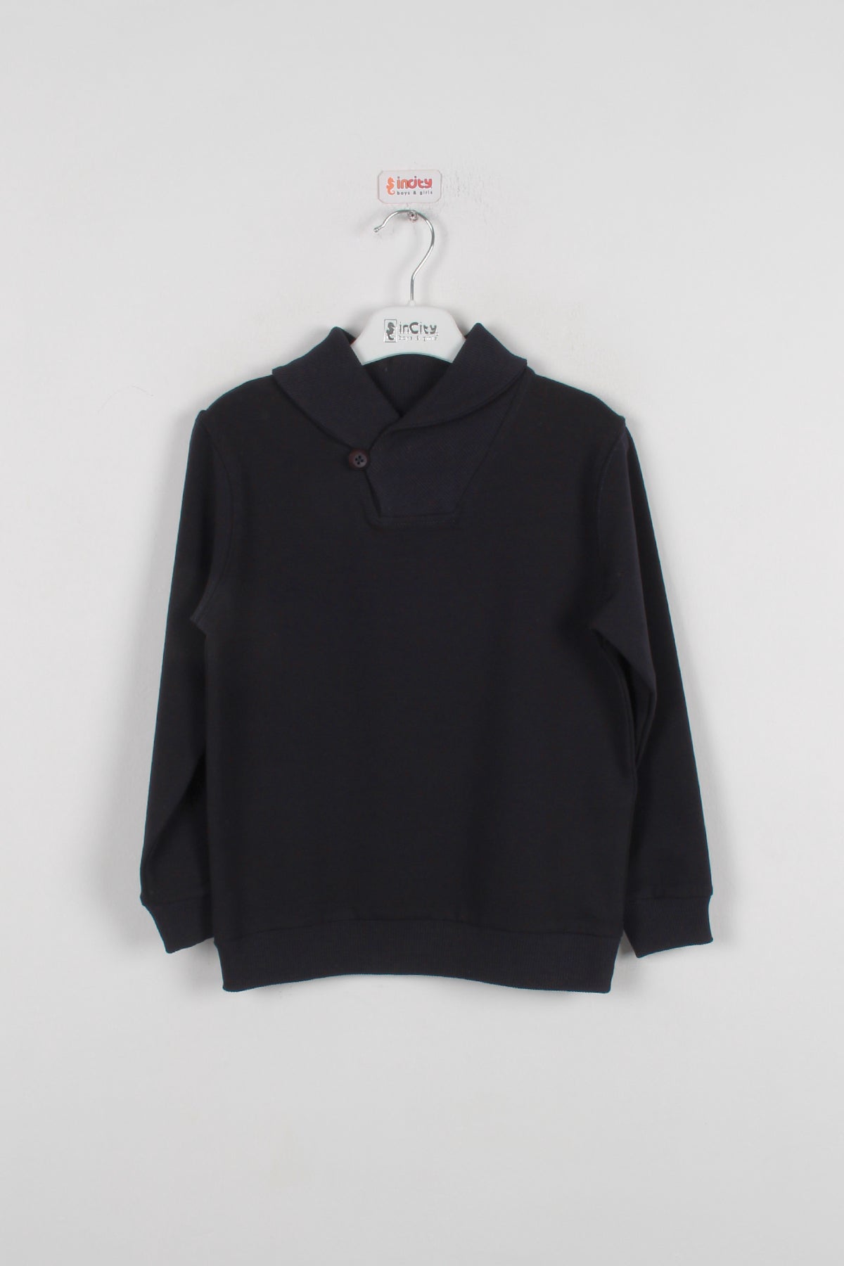 InCity Kids Erkek Düğmeli Yaka Sweatshirt