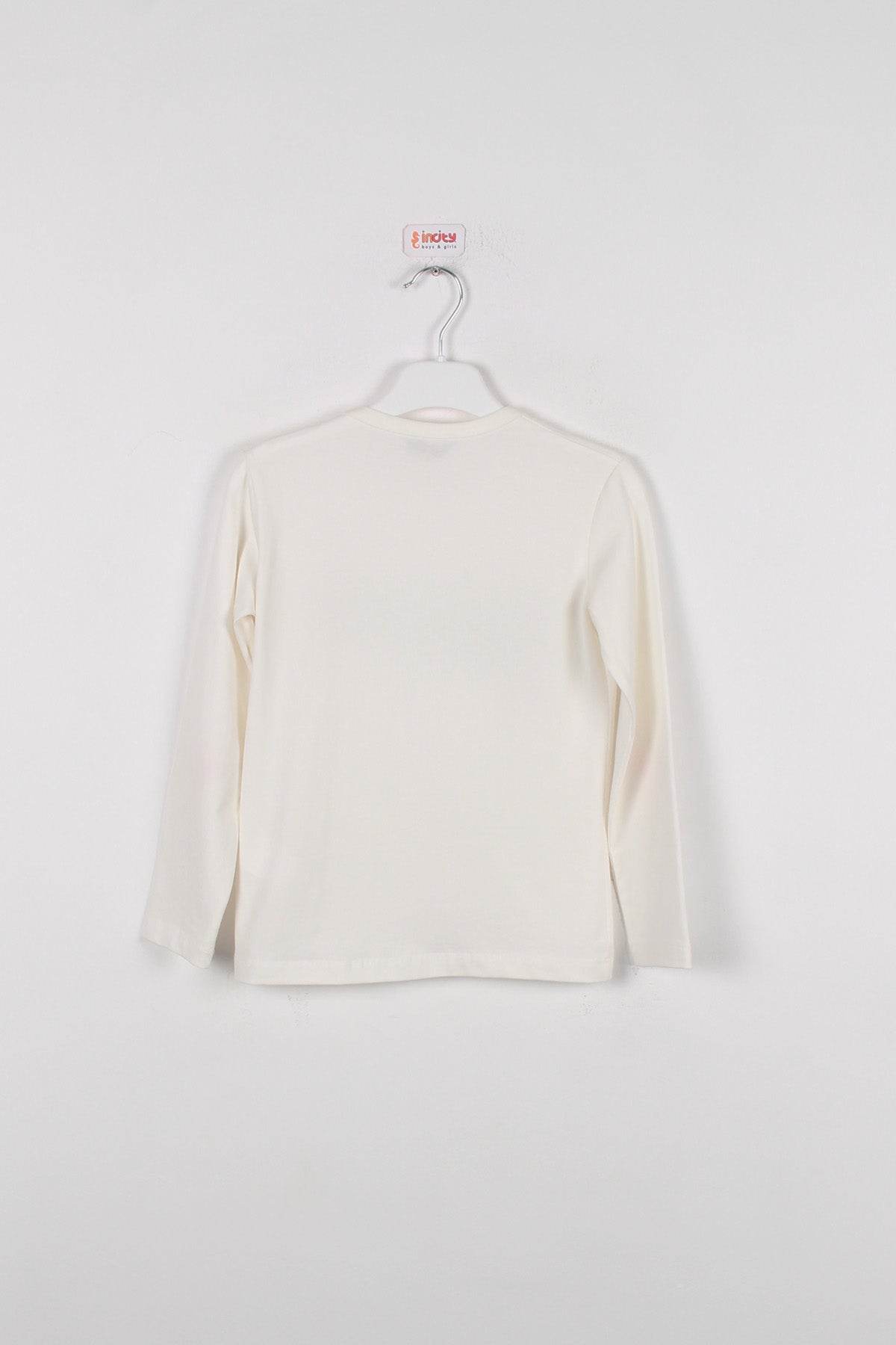 InCity Kids Kız Çocuk Payet Detaylı Paris Uzun Kollu Tişört