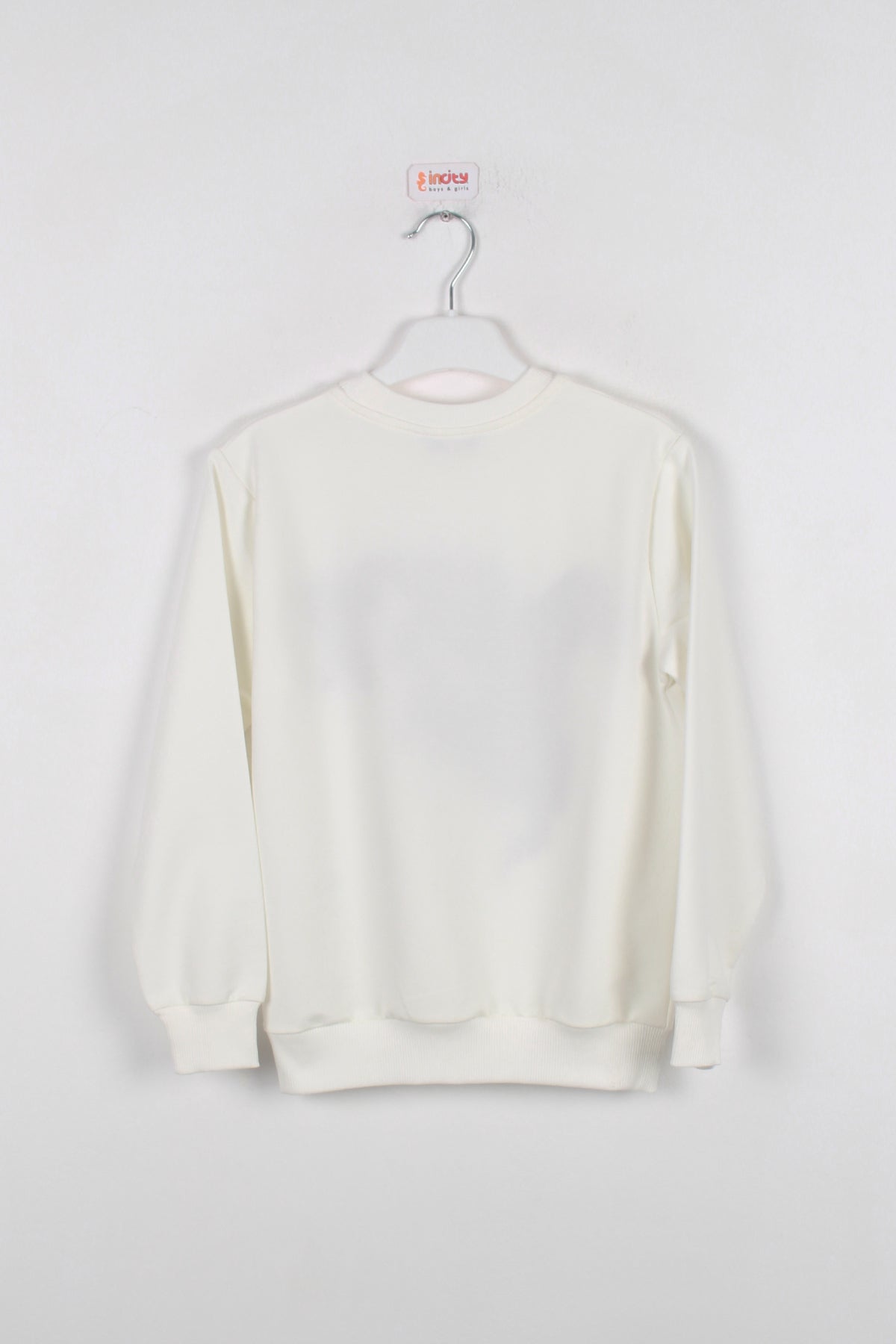 InCity Kids Erkek Çocuk Peluş Kuzey Amerika Haritası Detaylı Ekru Sweatshirt