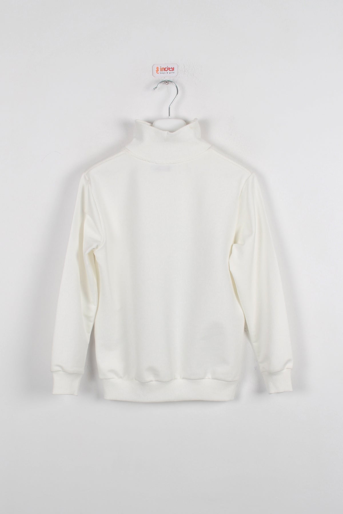 InCity Kids Erkek Çocuk Yarım Fermuarlı Boğazlı Geometrik Desen Baskılı Sweatshirt