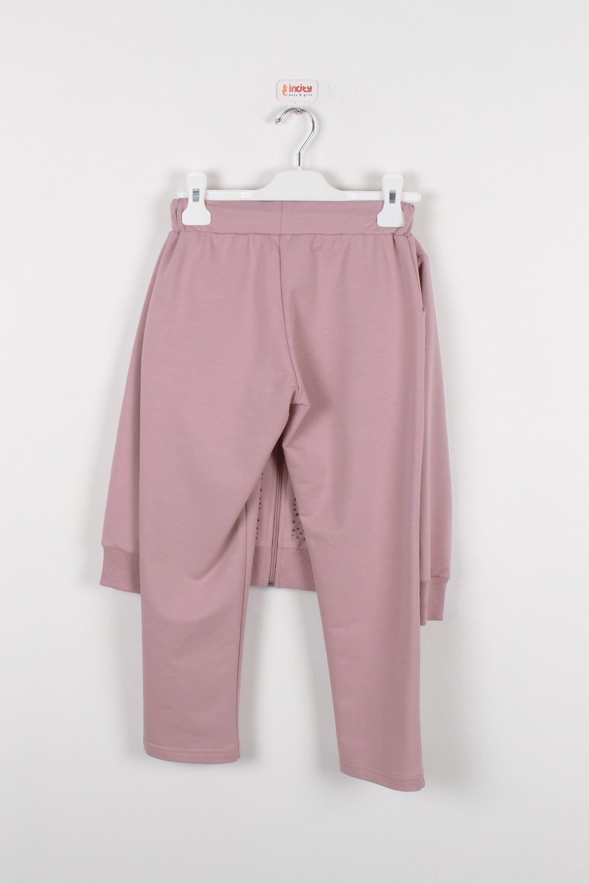 InCity Kids Kız Çocuk Taş Detaylı Şık Eşofman Takımı (2 Parça)