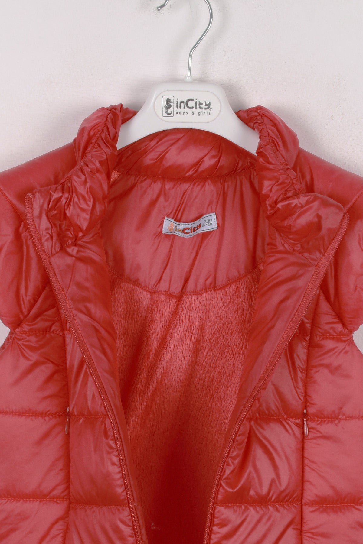 InCity Kids Kız Çocuk Peluş Detaylı Şişme Yelek