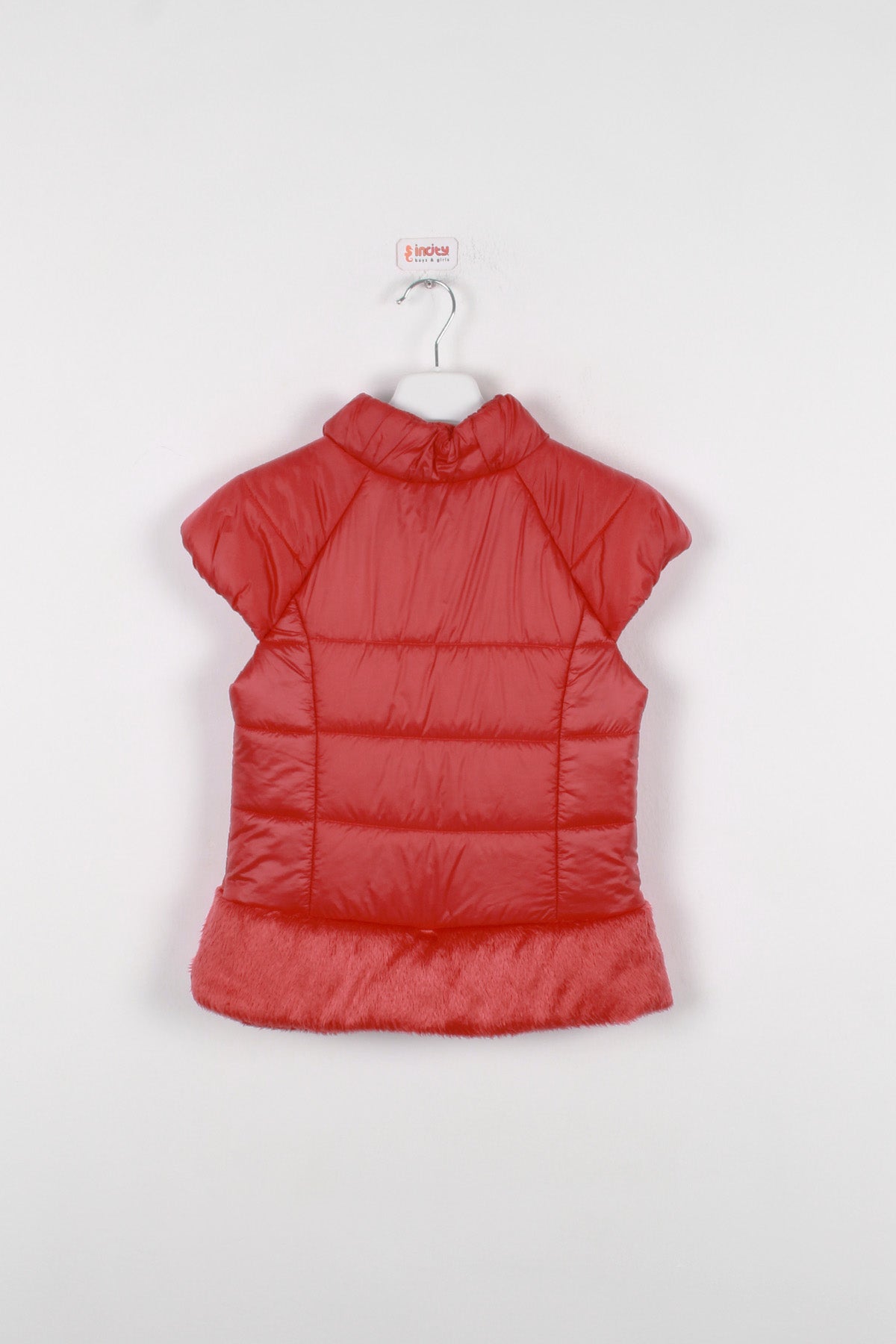 InCity Kids Kız Çocuk Peluş Detaylı Şişme Yelek