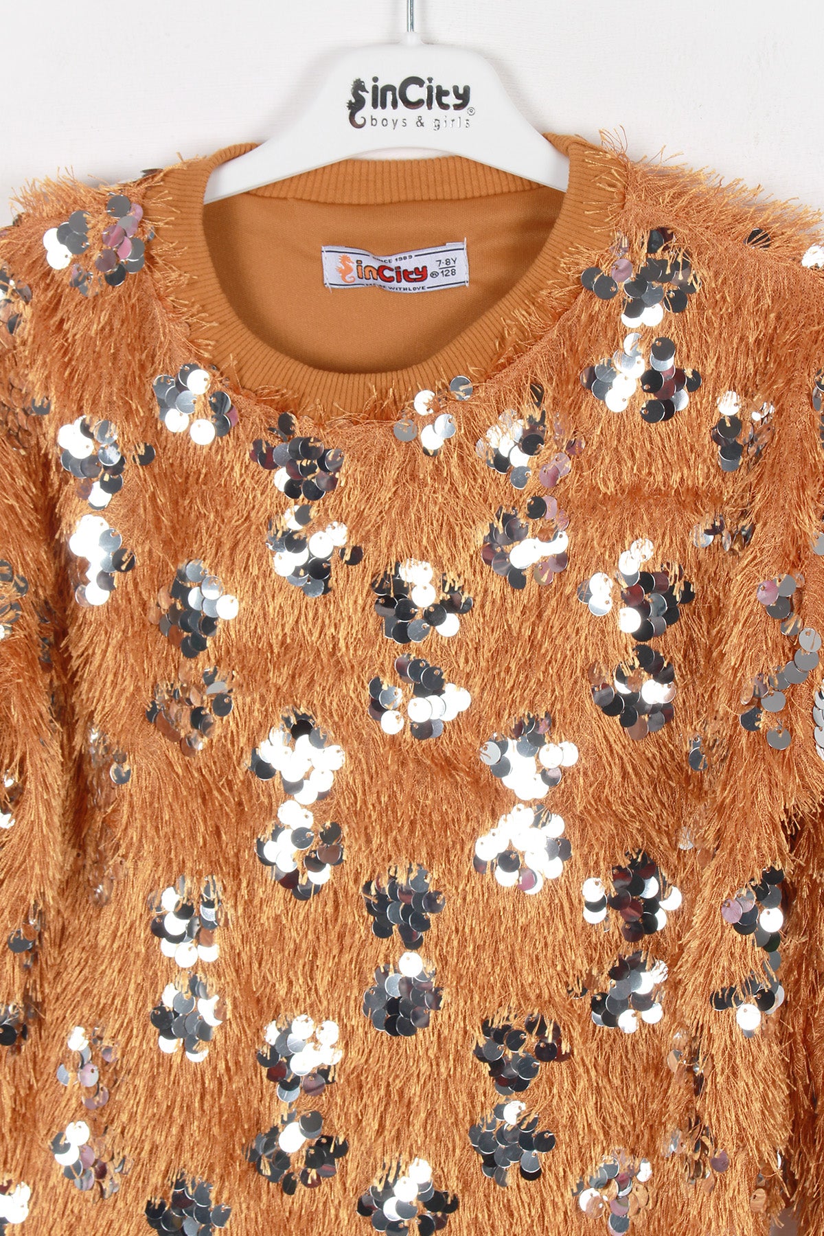 InCity Kids Kız Çocuk Pullu Kazak