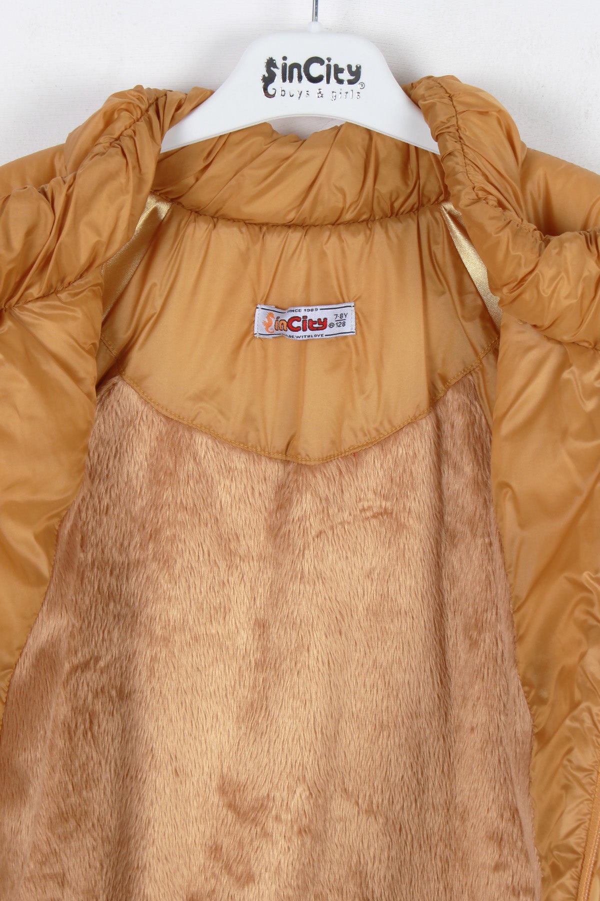 InCity Kids Kız Çocuk Peluş Detaylı Şişme Yelek