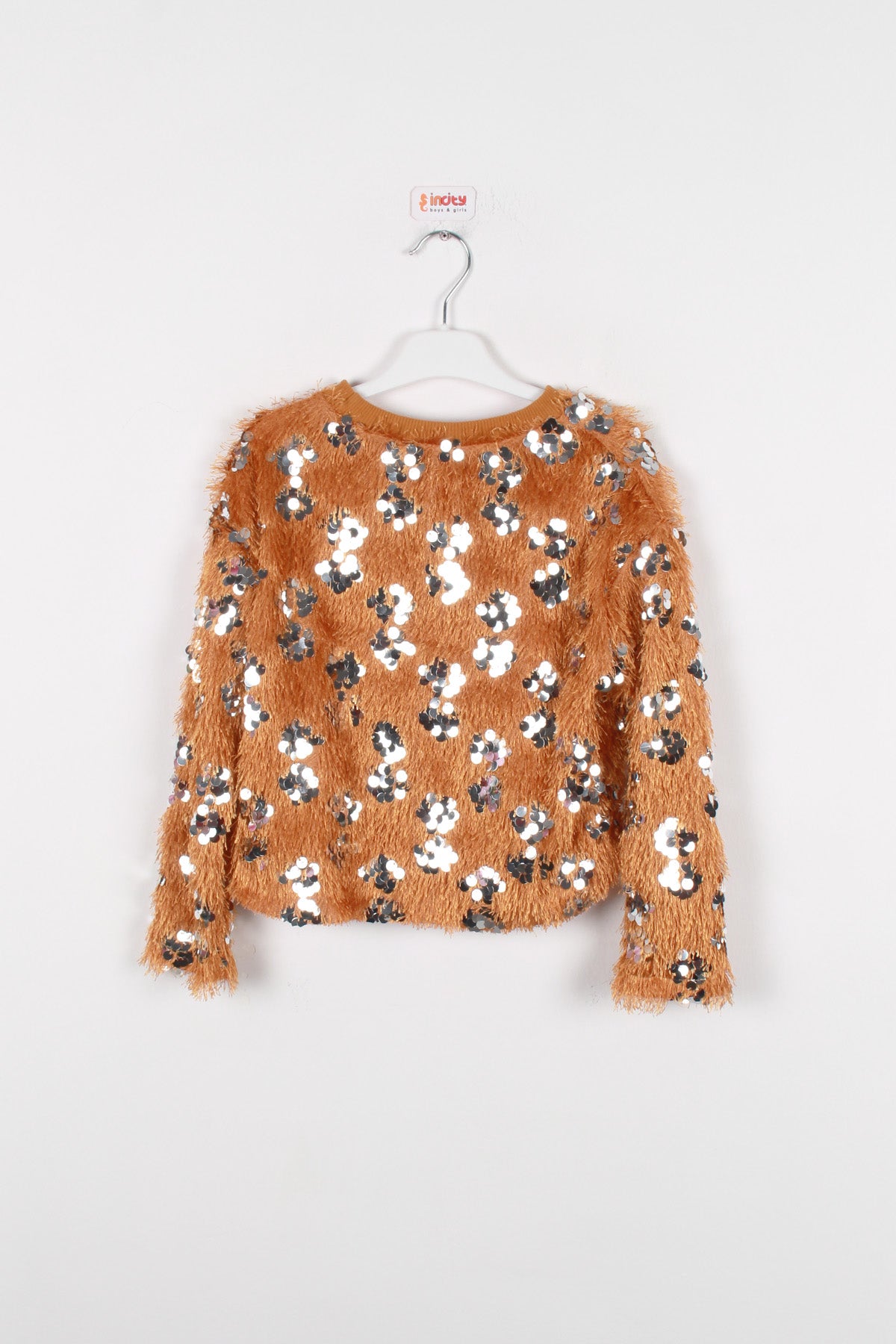 InCity Kids Kız Çocuk Pullu Kazak