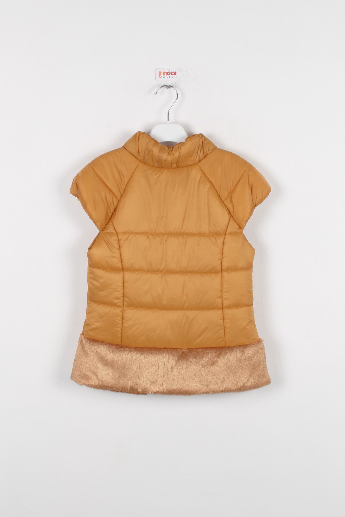 InCity Kids Kız Çocuk Peluş Detaylı Şişme Yelek