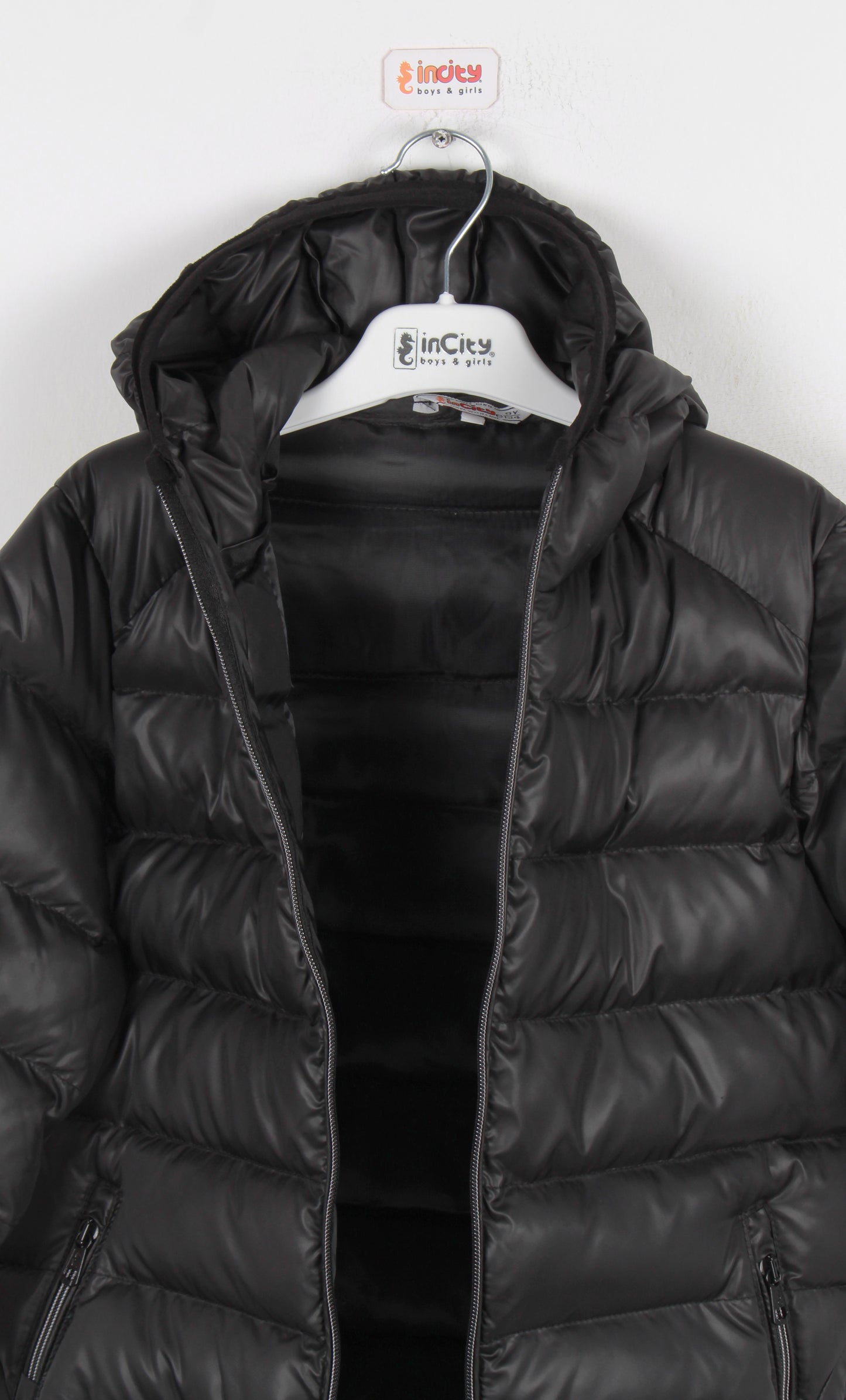 InCity Kids Erkek Çocuk Kapüşonlu Bomber Şişme Mont