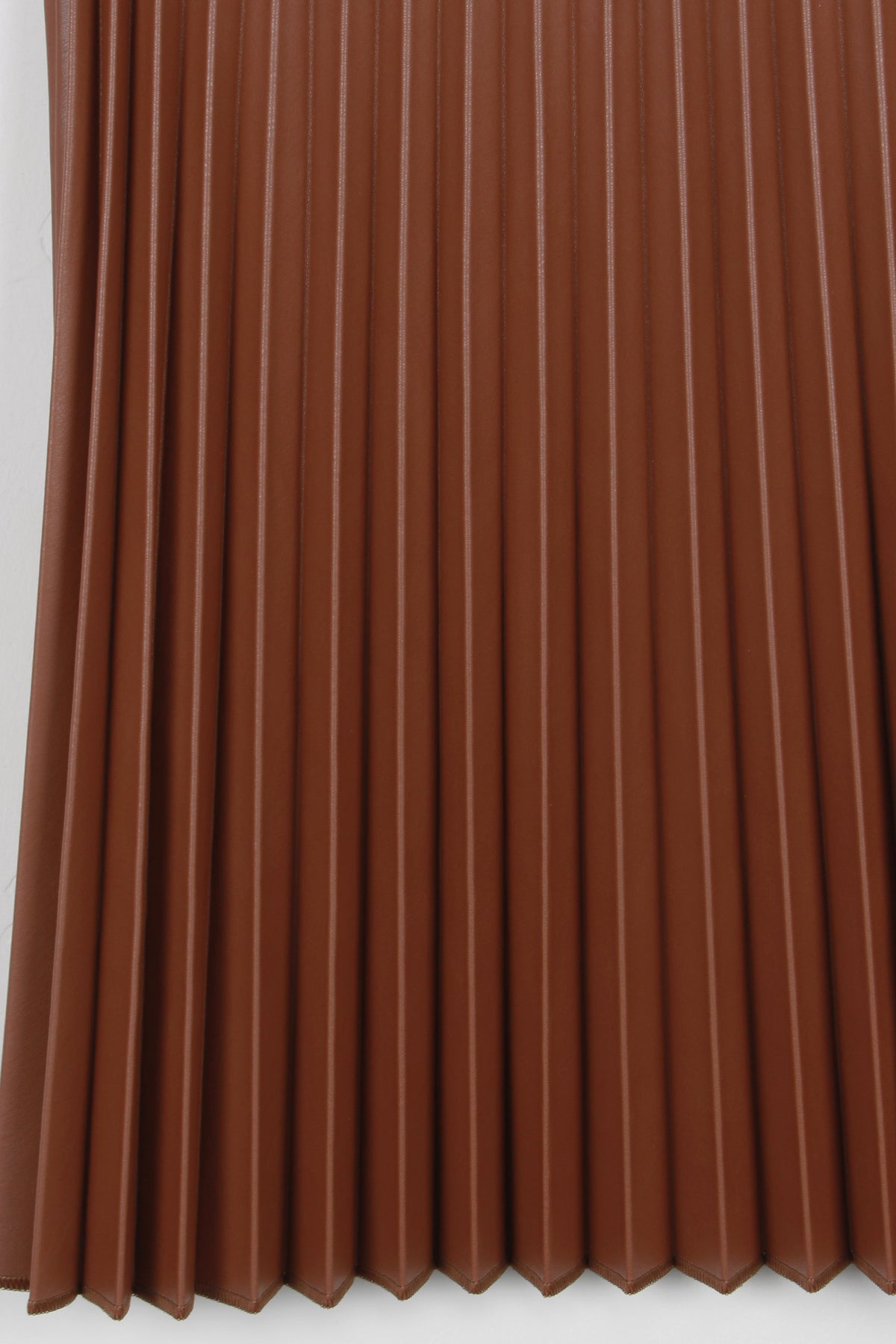 InCity Kids Kız Çocuk Pileli Diz Altı Suni Deri Etek