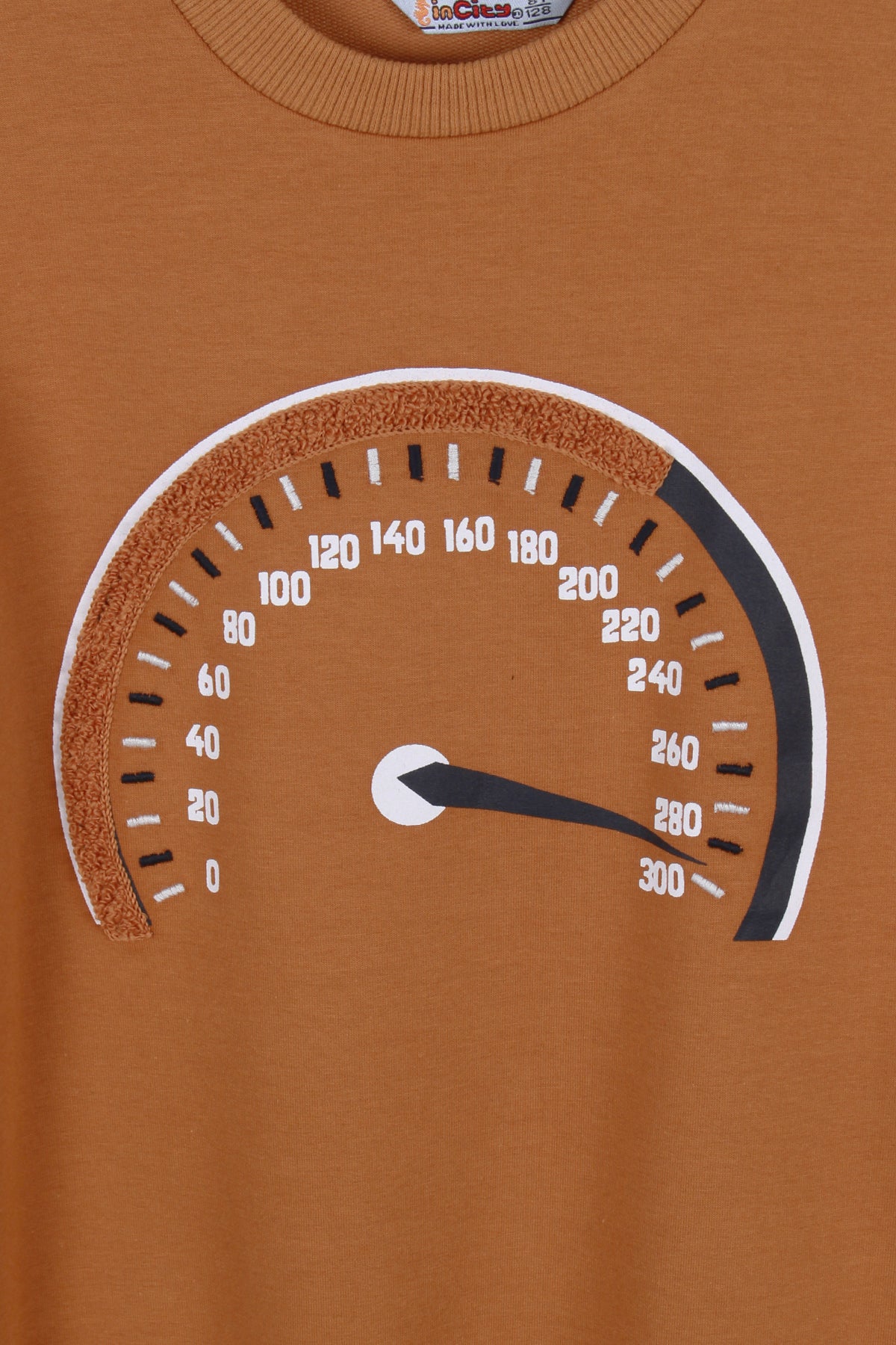 InCity Kids Erkek Çocuk Hız Göstergesi Baskılı Sweatshirt