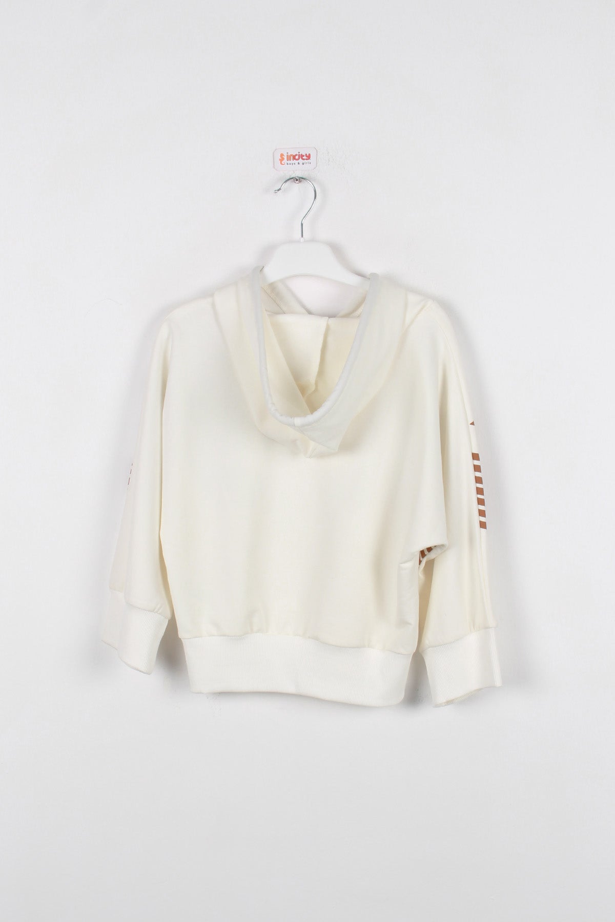 InCity Kids Kız Çocuk Kapüşonlu Yarasa Kol Enjoy Sweatshirt