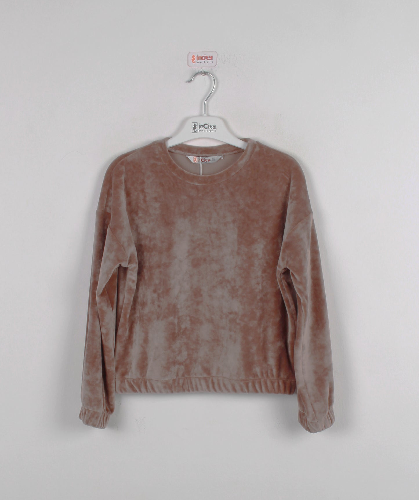 InCity Kids Kız Çocuk Kadife Sweatshirt