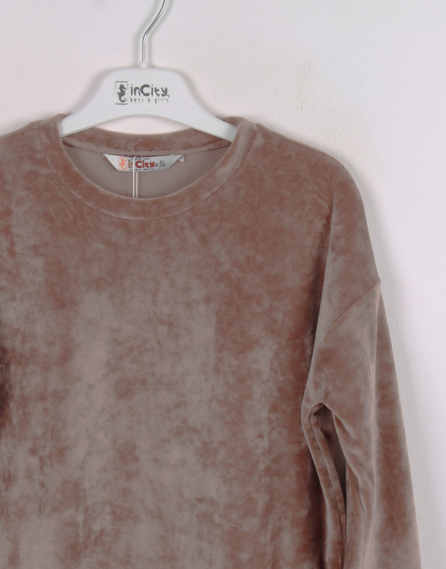 InCity Kids Kız Çocuk Kadife Sweatshirt