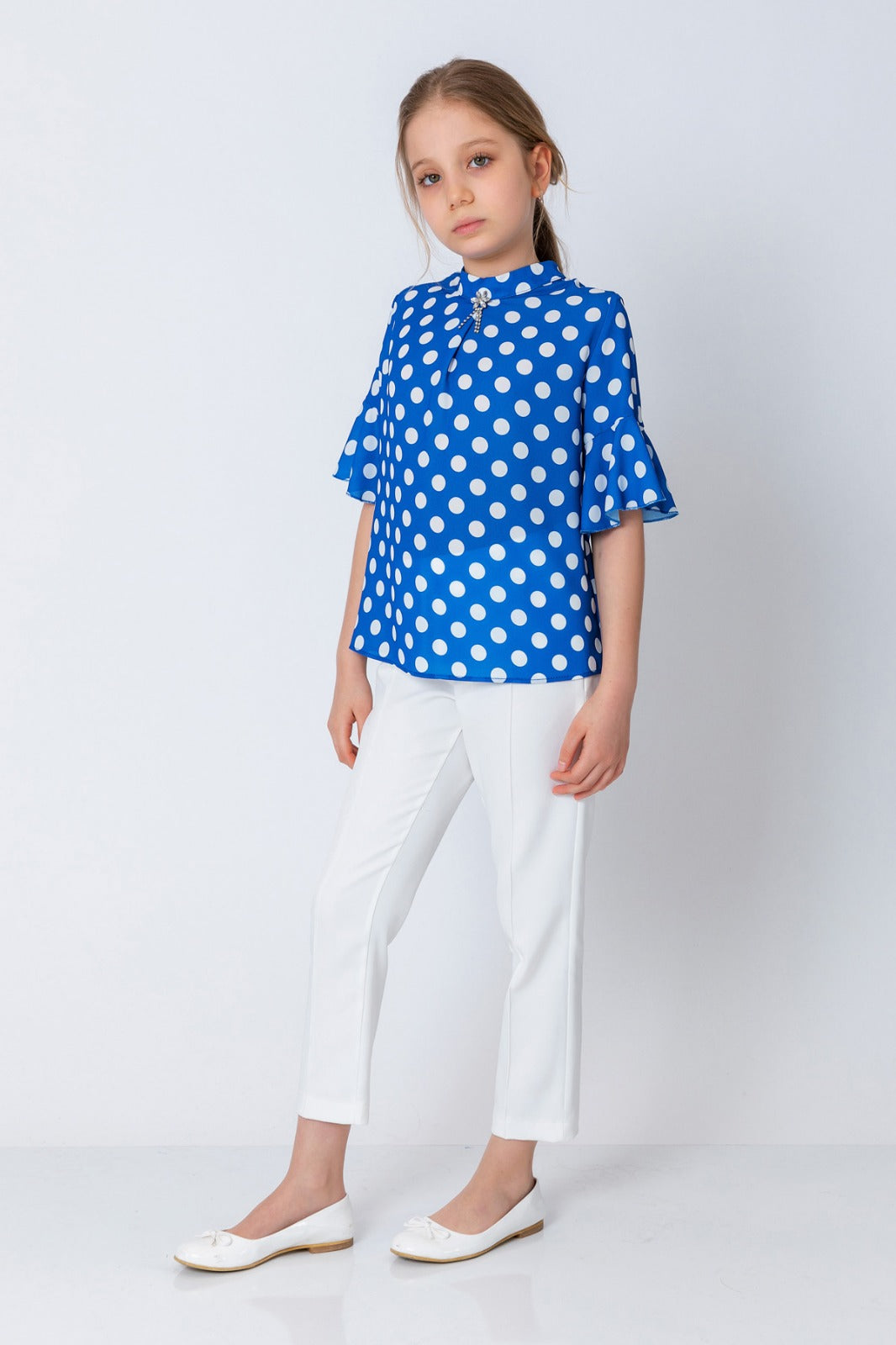 InCity Kids Girls Puantiyeli Bluz