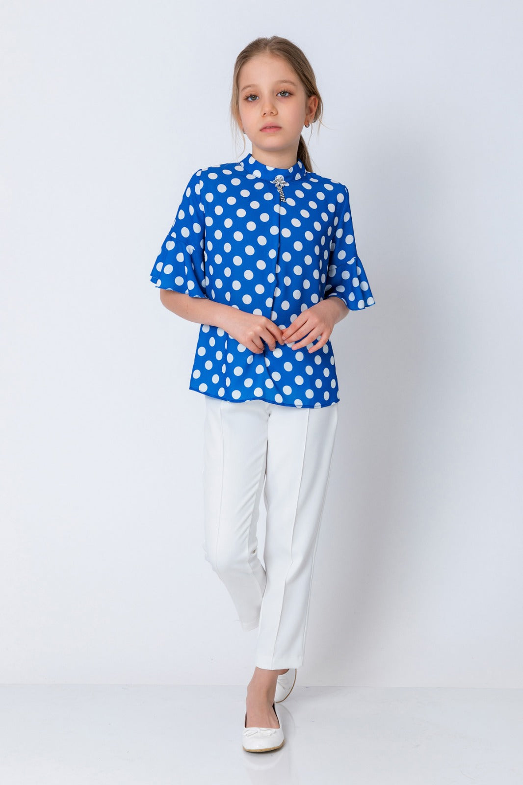 InCity Kids Girls Puantiyeli Bluz