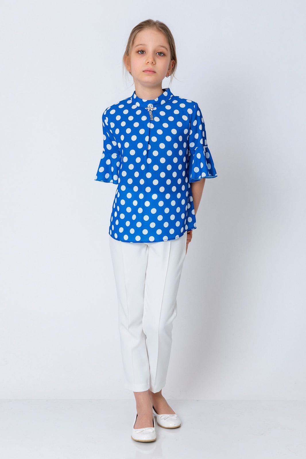 InCity Kids Girls Puantiyeli Bluz