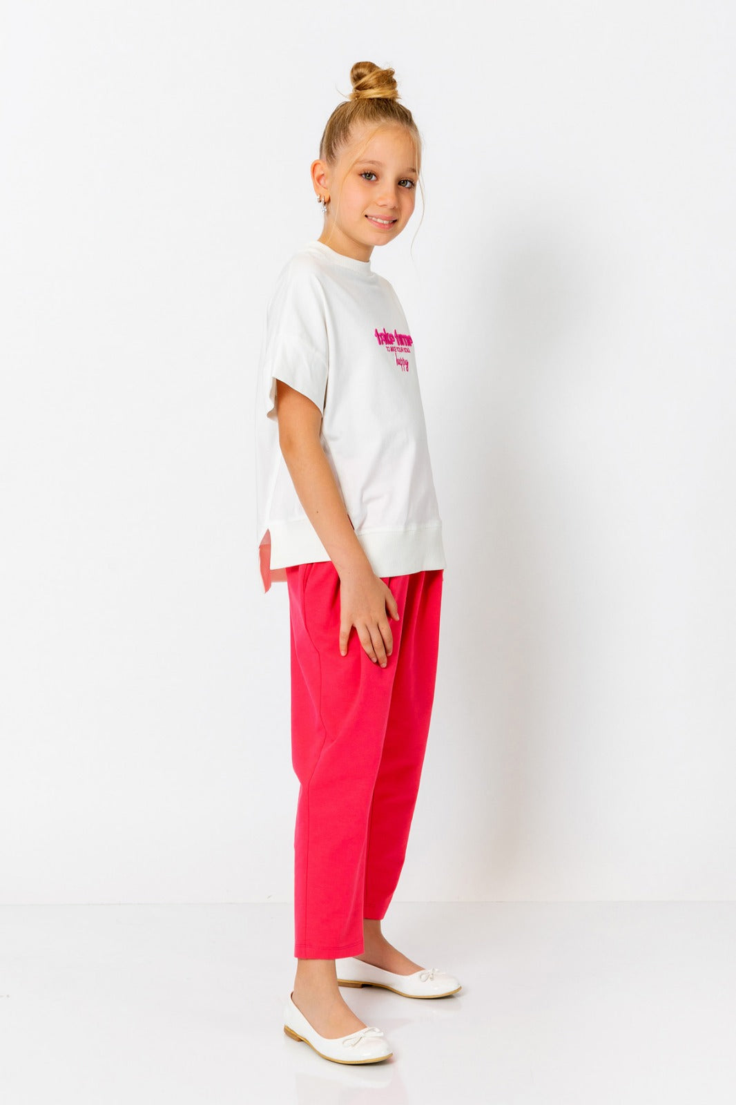 InCity Kids Girls Beli Lastikli Slouchy Pantolon