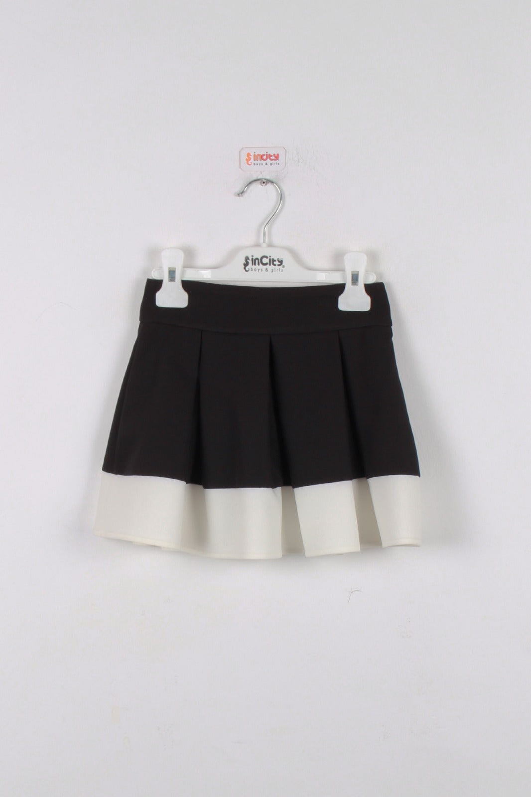 InCity Kids Girls 2 Renkli Pileli Moda Etek