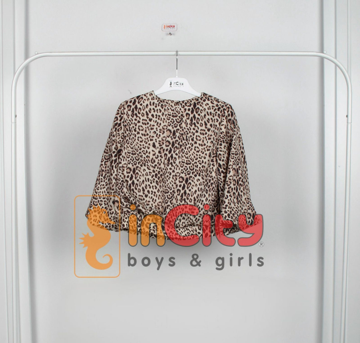 Incity Kız Çocuk Leopar Bluz