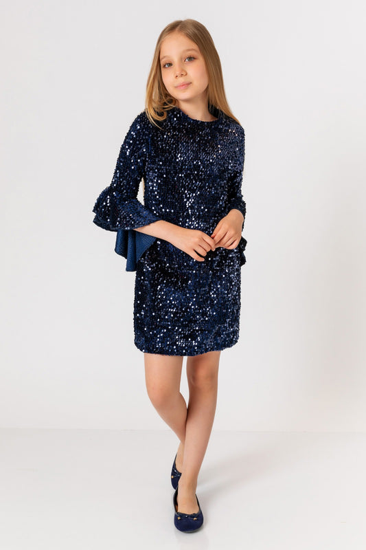 Incity Kız Çocuk Pullu Elbise