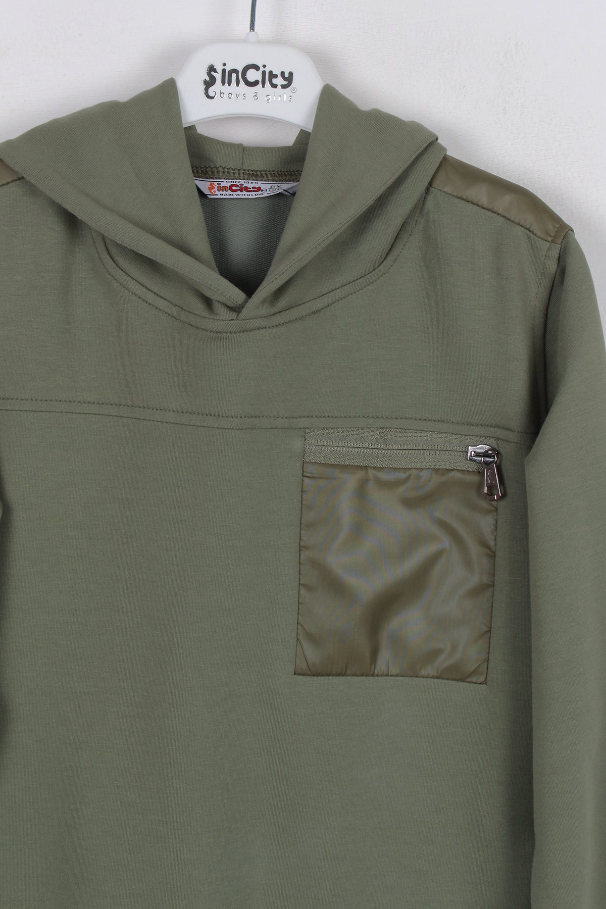 InCity Kids Erkek Çocuk Kapüşonlu Sweatshirt