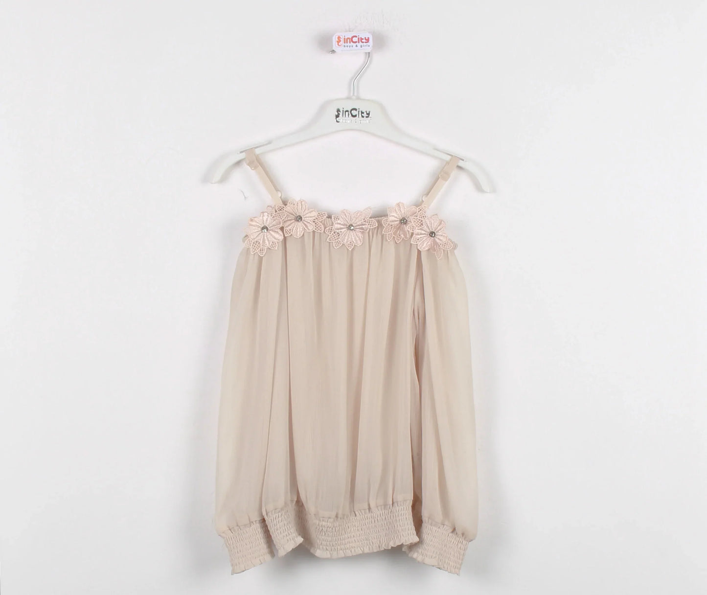 InCity Kids Girls Semi Transparent 2 Piece Fashion Blouse InCity Boys & Girls