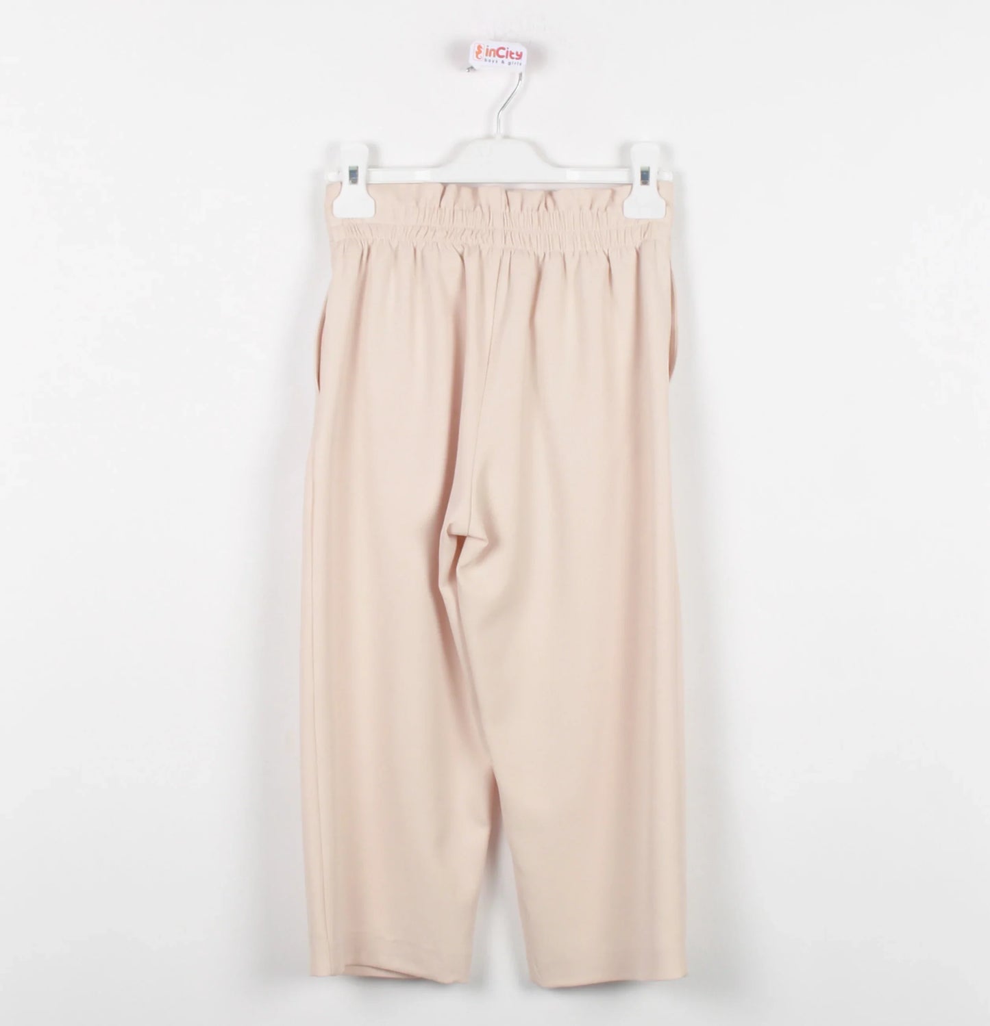 InCity Kids Girls Elastic Ribbon Belted Wide Leg Dress Pants InCity Boys & Girls