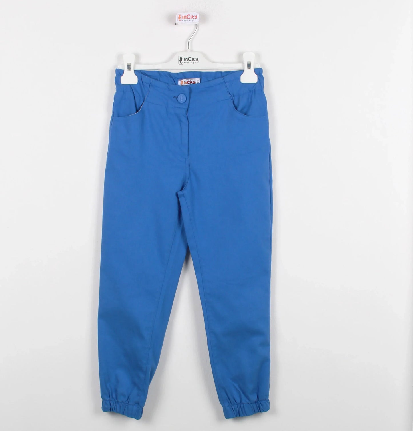 InCity Kids Girls Solid Cuffed Jogger Pants InCity Boys & Girls