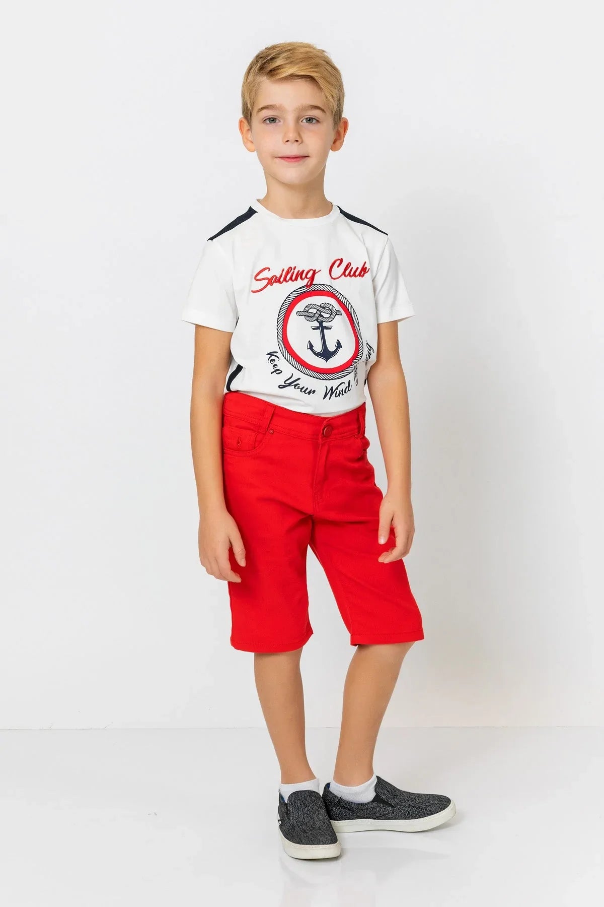 InCity Kids Boys Solid Straight Leg Fashion Shorts InCity Boys & Girls